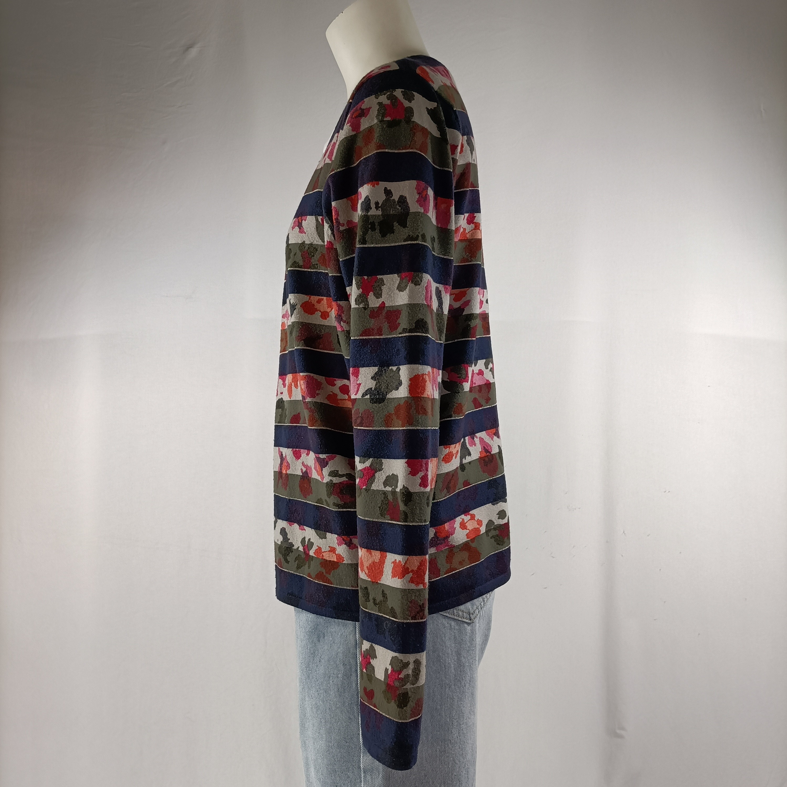 Gilet rayé multicolore - Gerry Weber - Taille 40 estimé - Photo 2