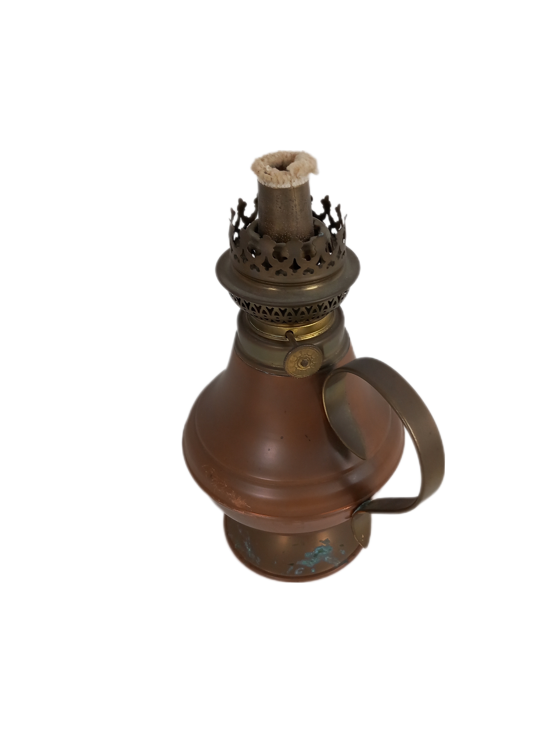 Pieds De Lampé a Pétrole En Cuivre  Très bon état - Vue 3 - 