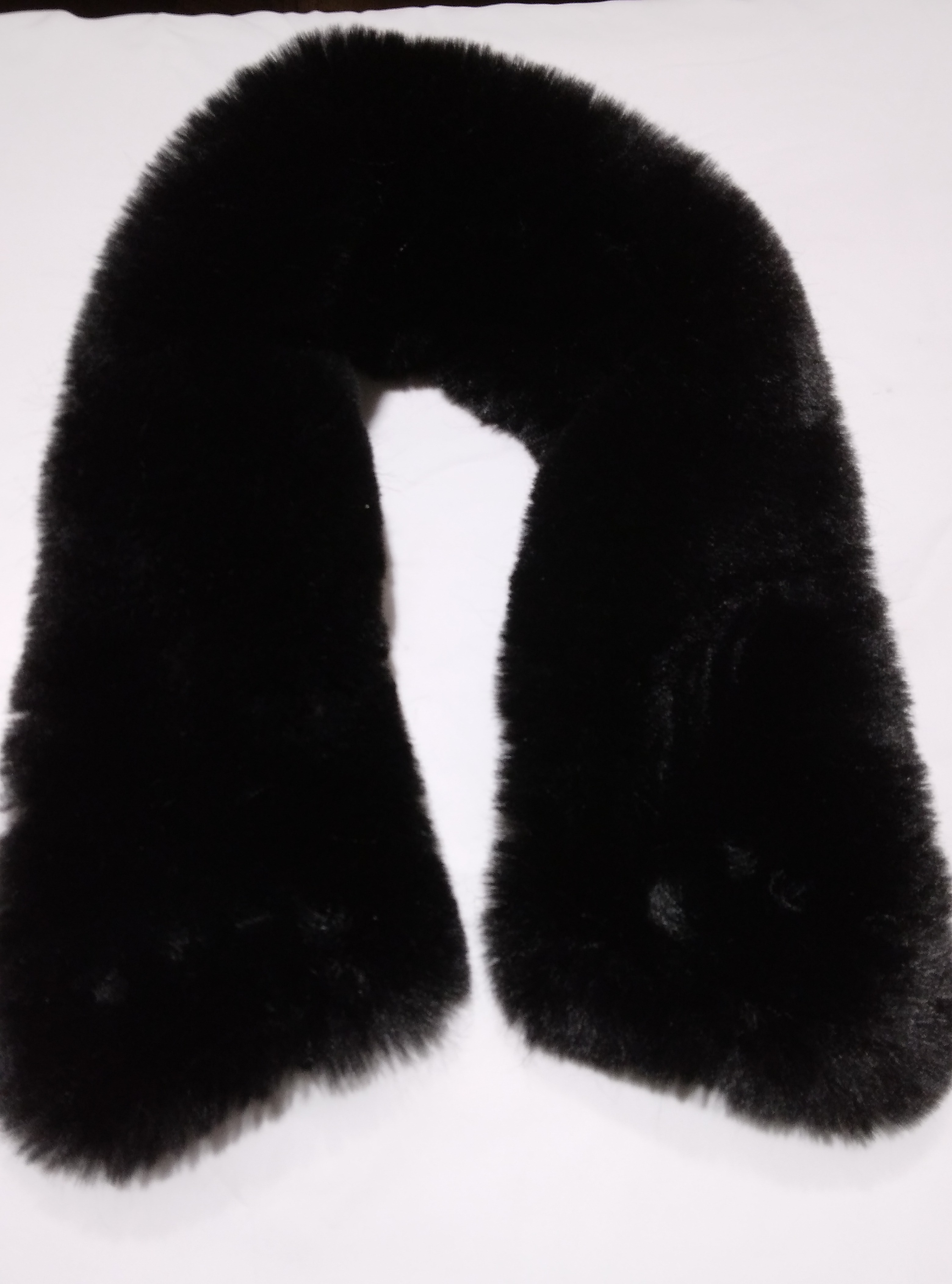 Manteau noir avec col en fausse fourrure noire, Molly Bracken - M  - Vue 13 - 