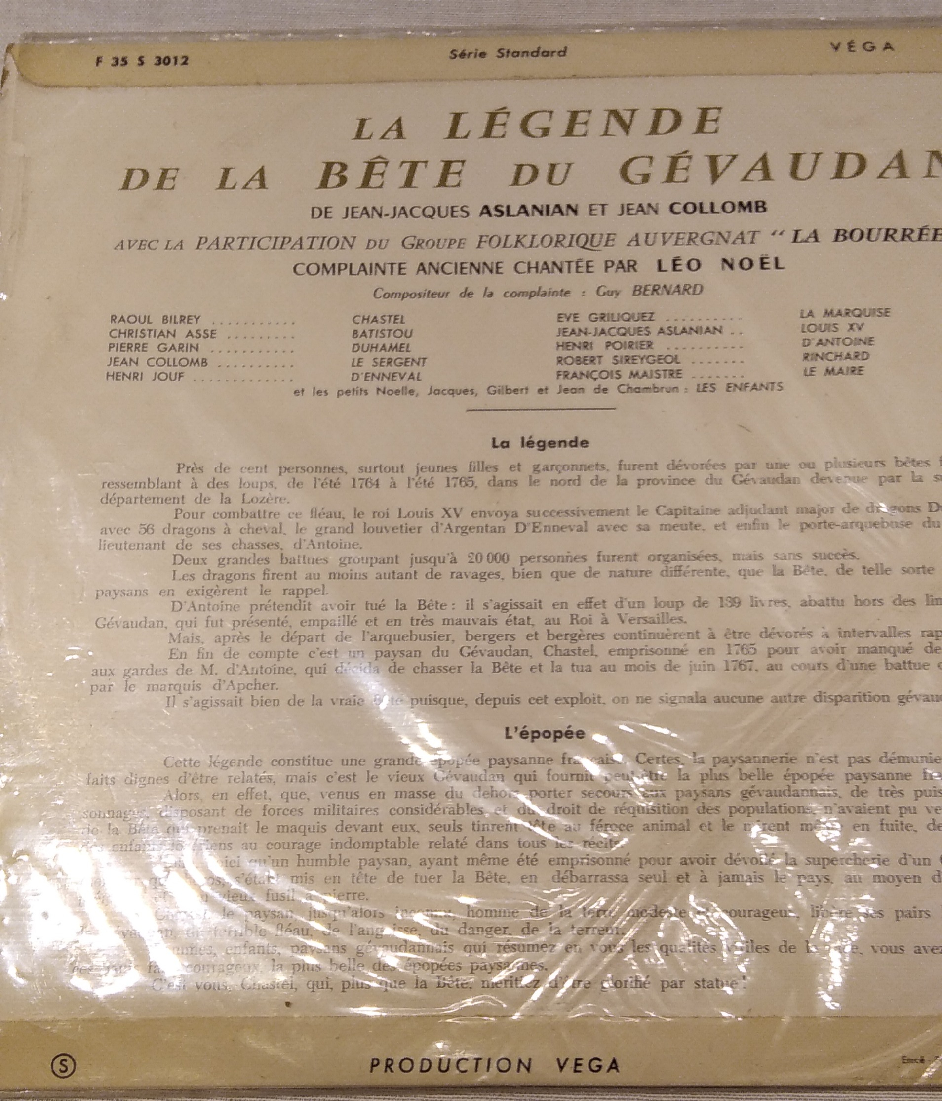 Léo Noël - La légende de la Bête du Gévaudan Très bon état - Vue 3 - 
