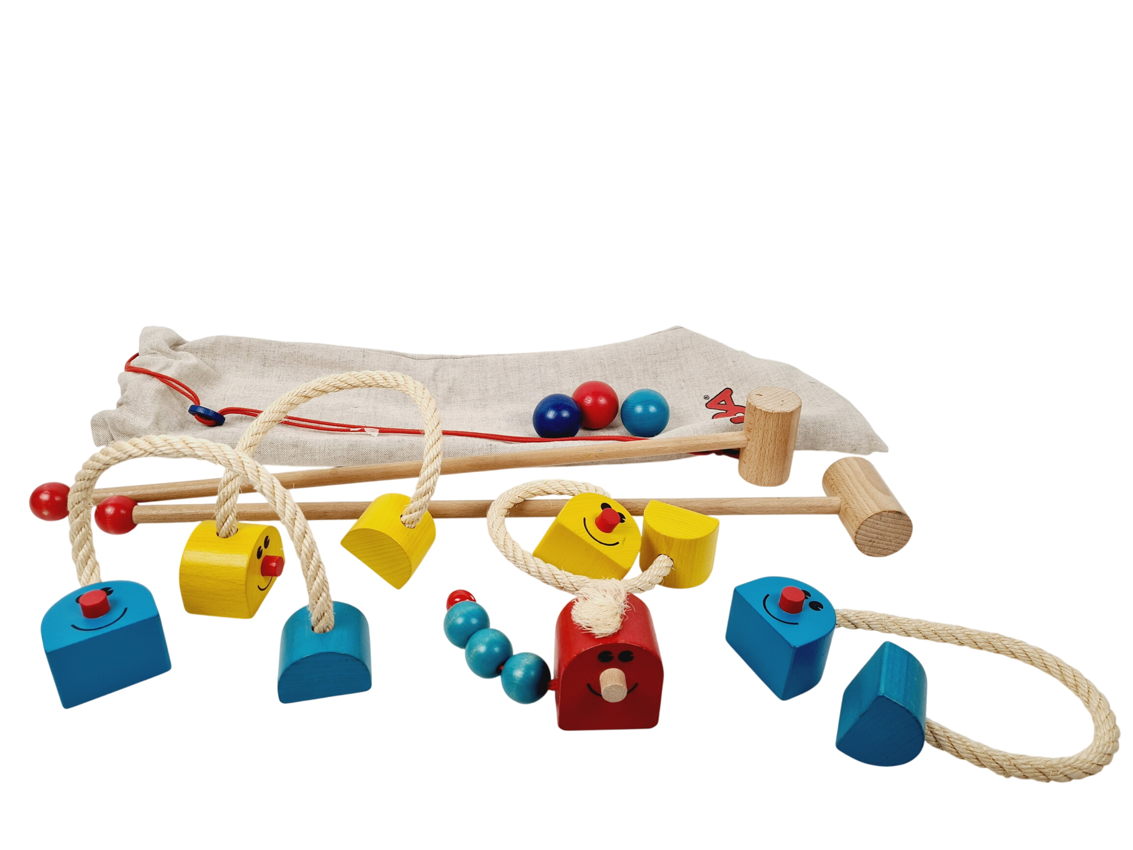 Jeu d'extérieur - Golf en bois pour enfants - HABA - 7 ans +  -  reconditionné disponible sur Label Emmaüs