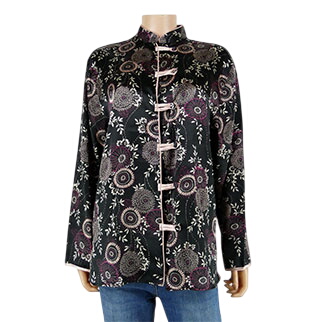 Veste asiatique en soie imprime - taille 42/44 - C&A - Modalova
