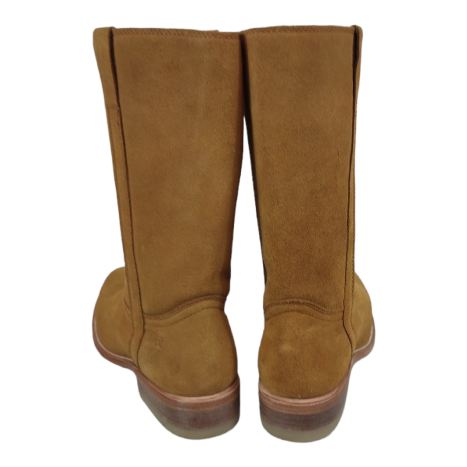 Paire de bottes en croûte de porc beige Go West - taille 40 Très bon état - Vue 4 - 