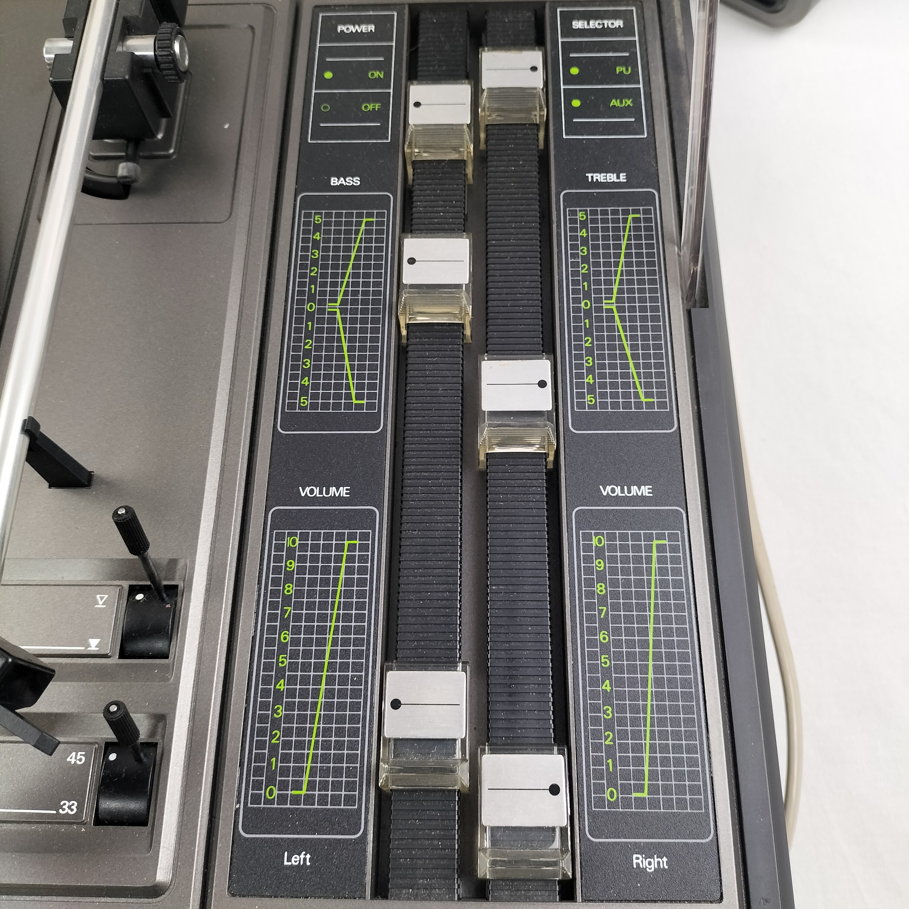 Platine Vinyle Radiola 410 1970 avec ses deux Enceintes - Bon état - Photo 2