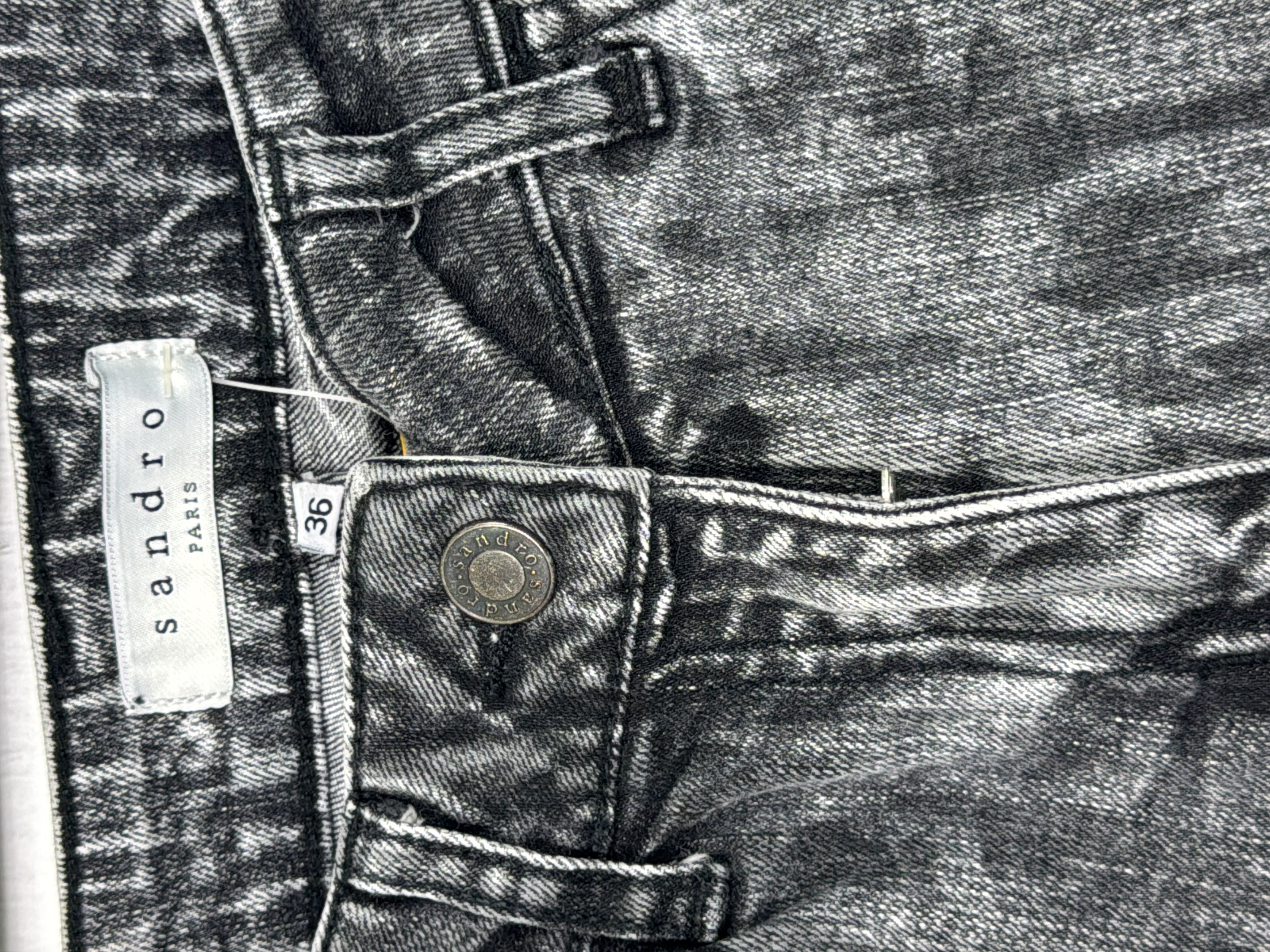 Jean Sandro gris délavé S 👖 - Photo 2