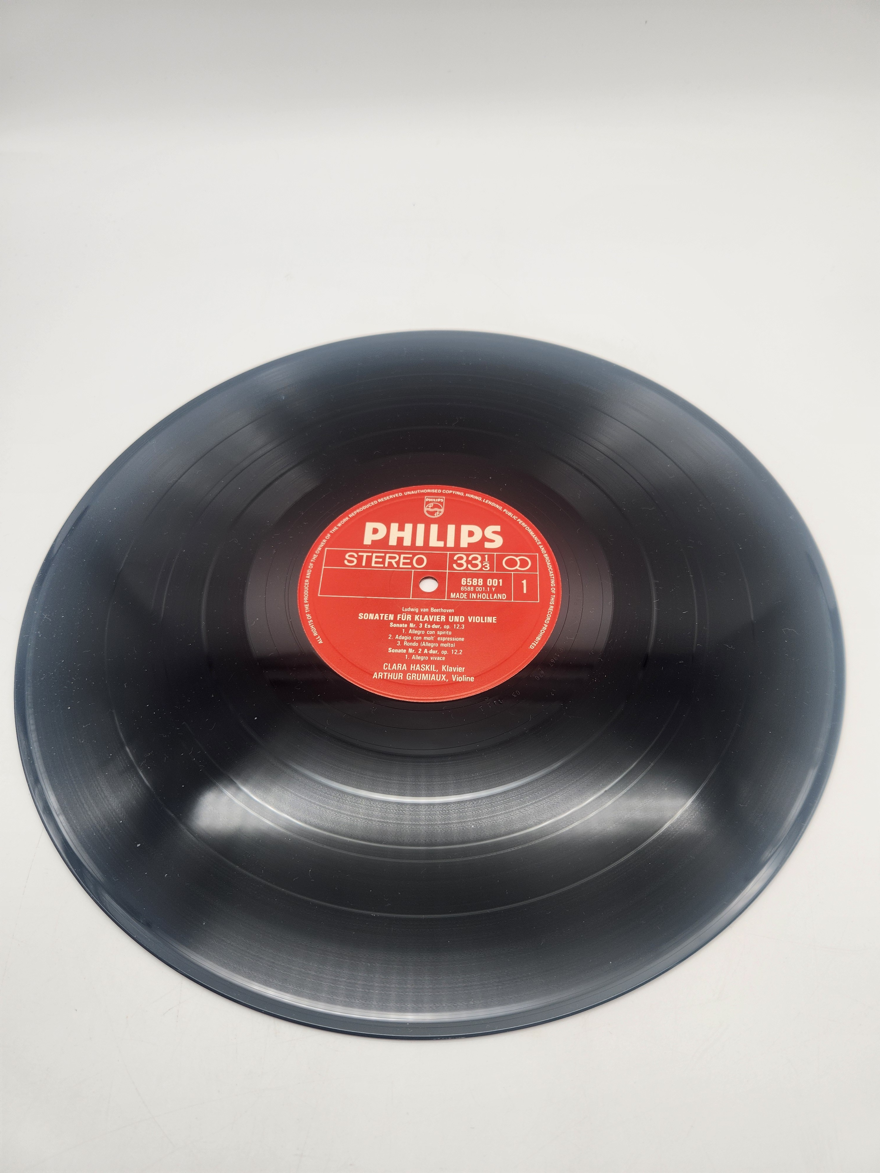 4 Vinyles 33 Tours - Sämtliche Sonaten für Klavier und Violine, composé par Ludwig van Beethoven Très bon état - Vue 30 - 