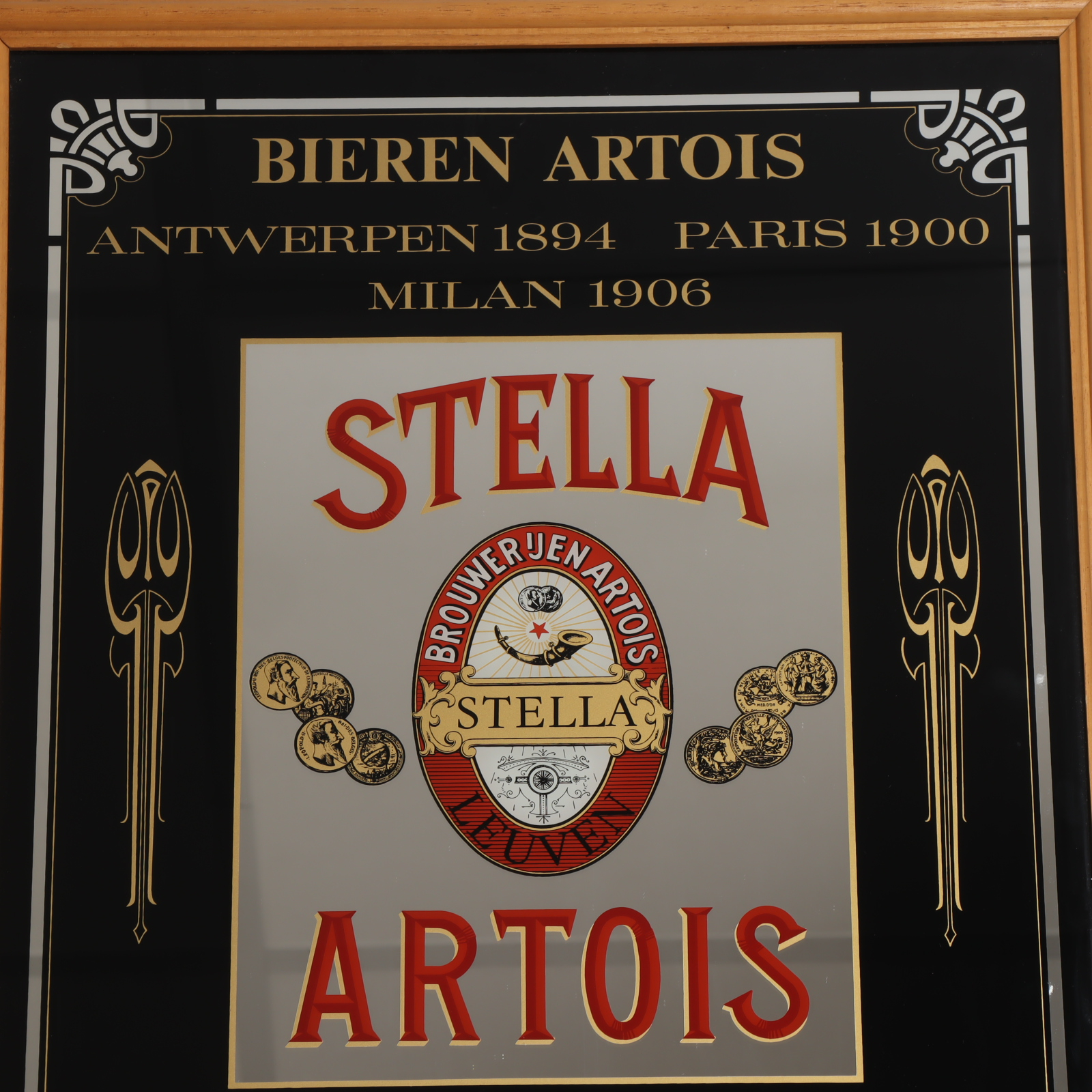 Miroir publicitaire Stella Artois Très bon état - Vue 2 - 