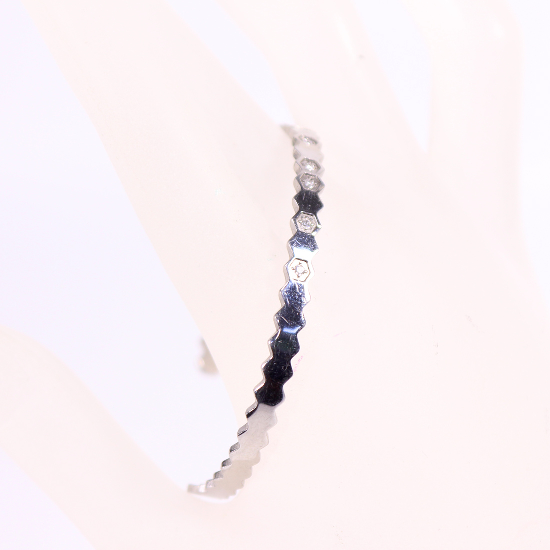 Bracelet et boucles d'oreille en acier  - Vue 3 - 
