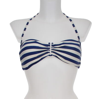 Haut de maillot de bain  rayures avec paillettes - taille 42 - Monoprix - Modalova
