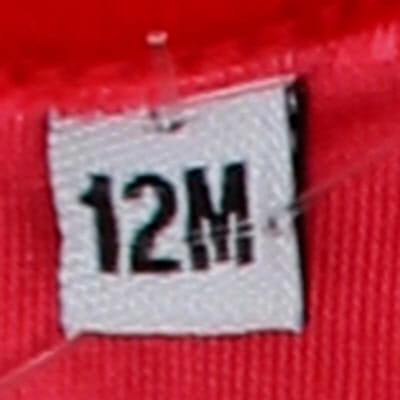 Robe rouge en velours manches longues - Bébé - Taille 12 mois - Photo 3
