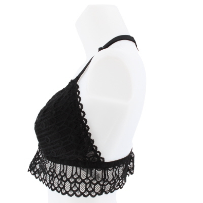 Soutien gorge noir imprimé dentelle avec armatures - Kiabi - femme - taille - 100D - Photo 2