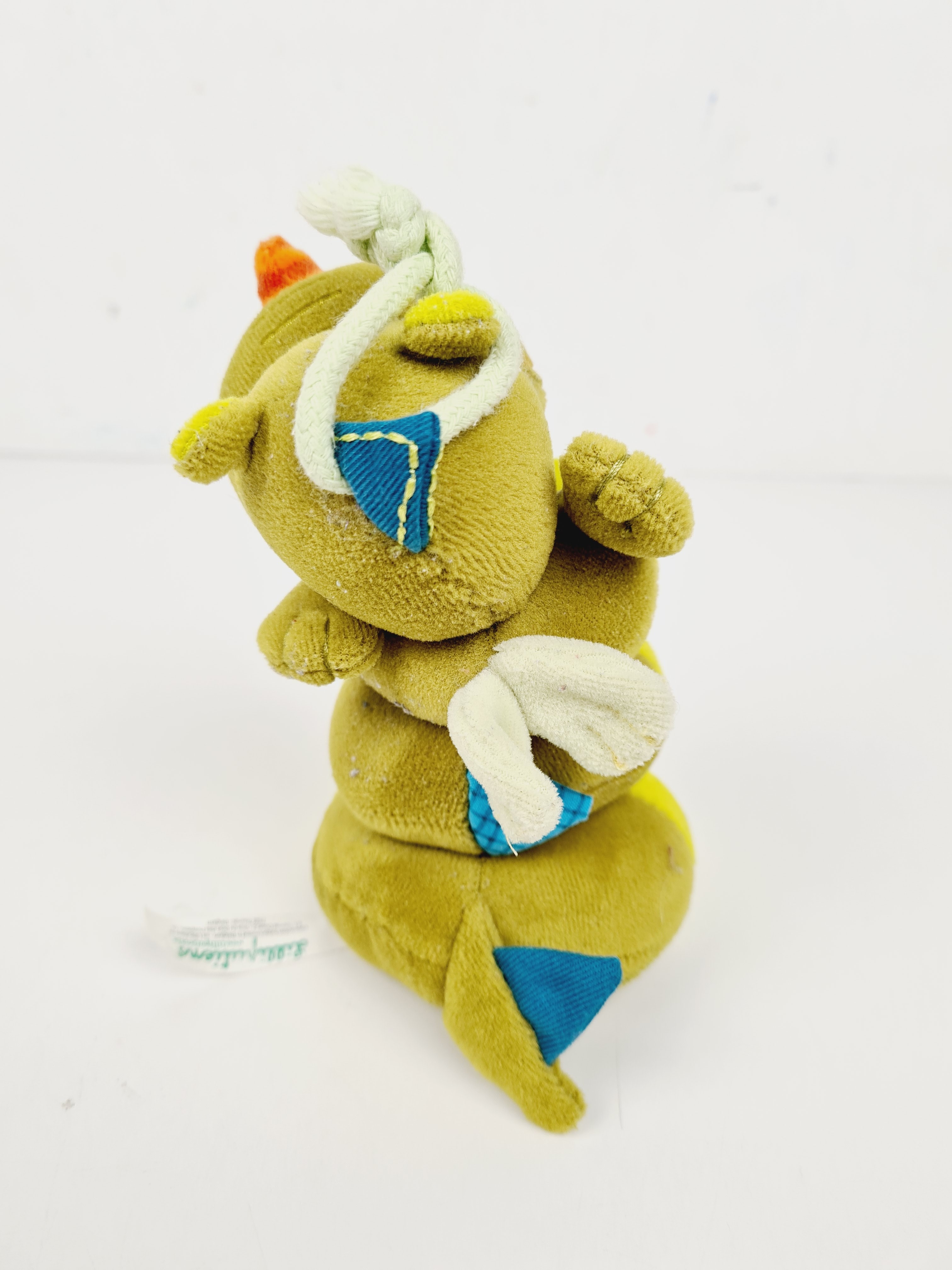 Jeux de poussette/lit /parc en tissu - Dragon vert vibrant - Lilliputiens - 15 cm - Dés la naissance - Photo 3