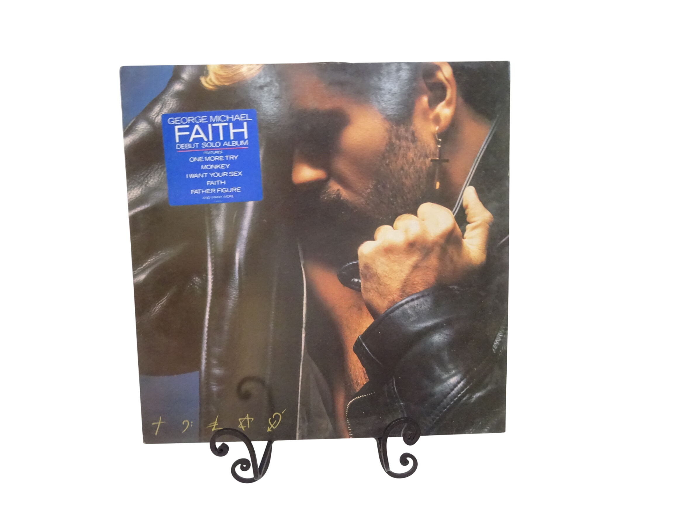 George Michael album vinyle "FAITH" Bon état -  reconditionné disponible sur Label Emmaüs