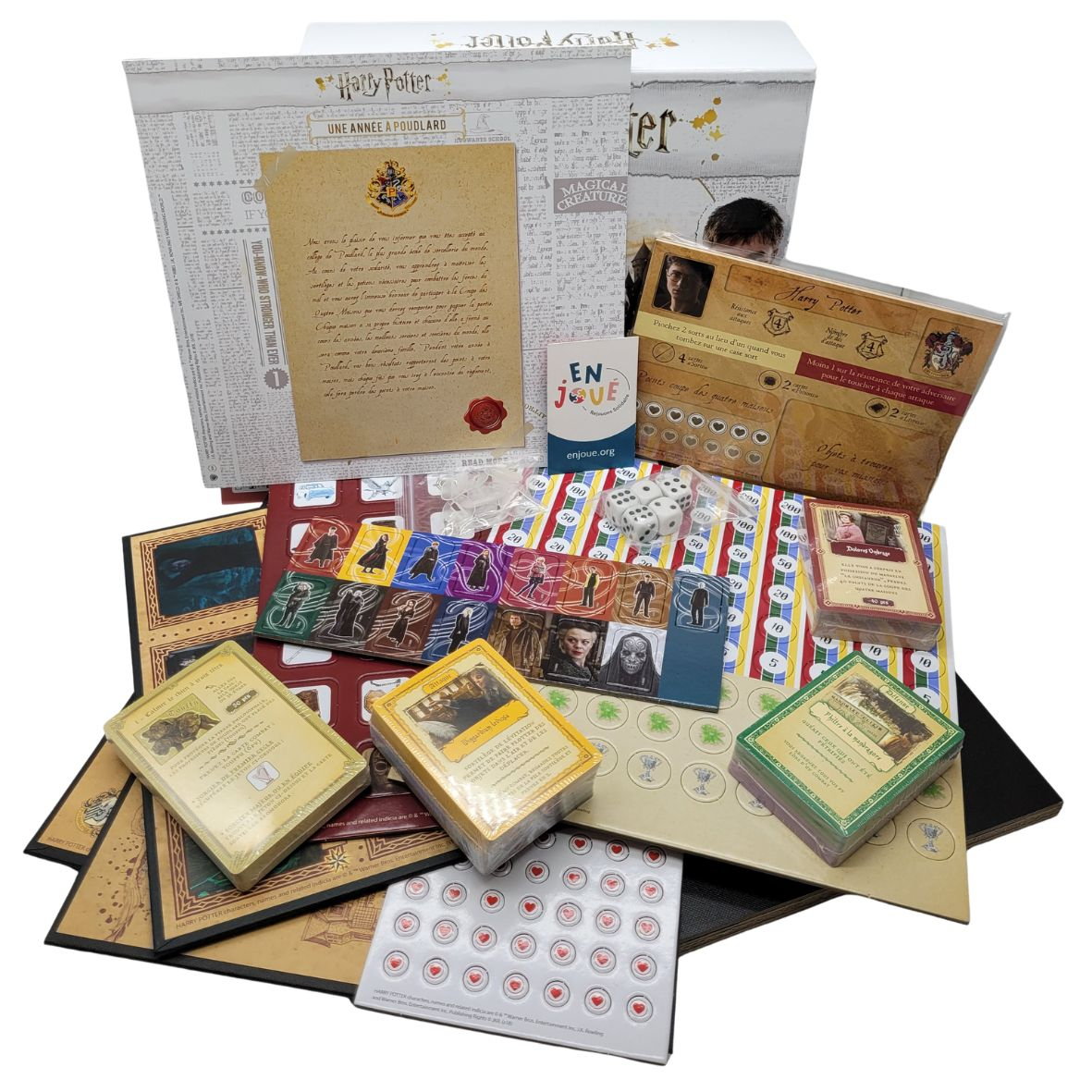 Voir photo 2 de Jeu de société - Harry Potter - Une année à Poudlard - Top Games - Dès 7 ans. Jeu de société - Harry Potter - Une année à Poudlard - Top Games - Dès 7 ans. Comme neuf - Vue 2 -