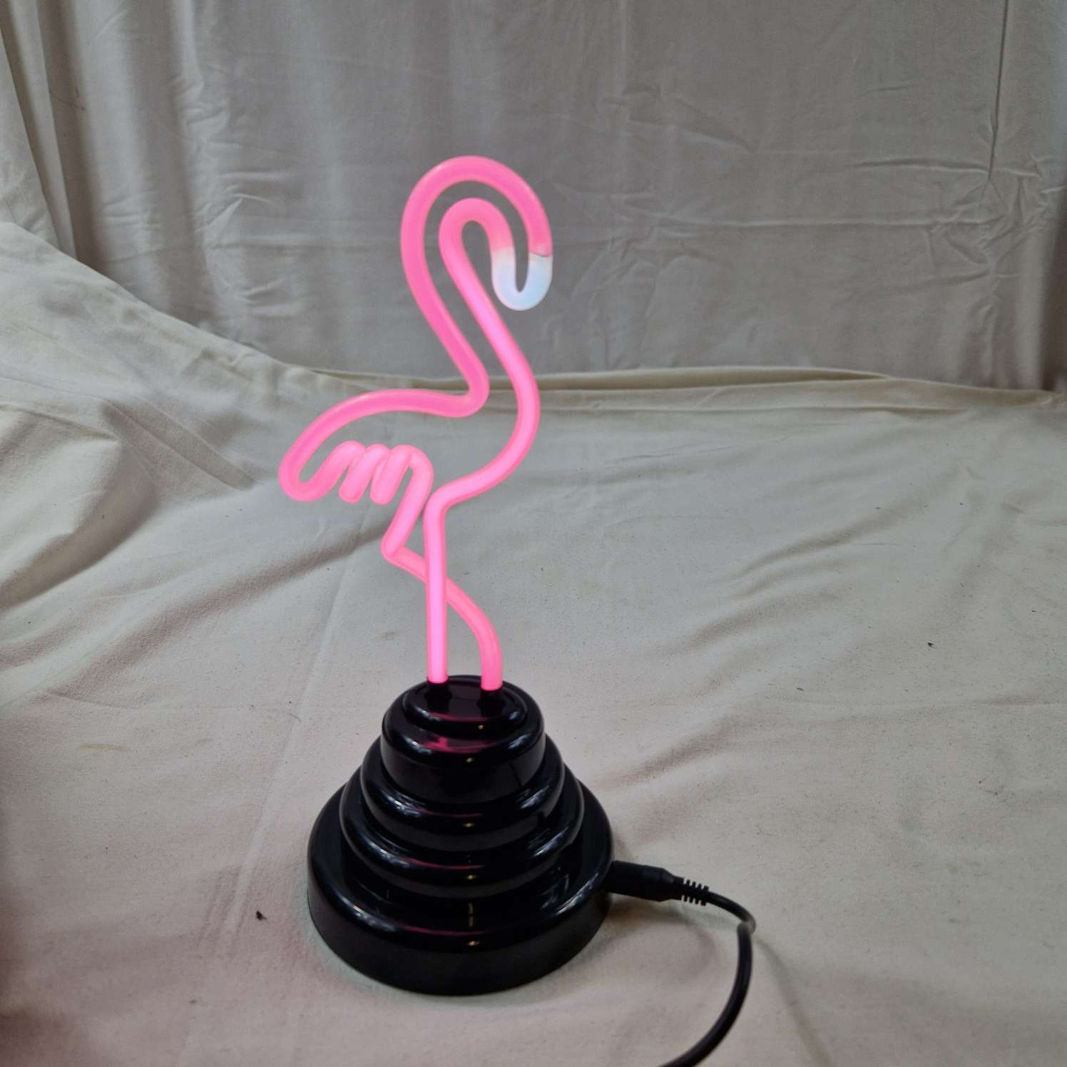 Lampe néon Flamant Rose - Photo 2