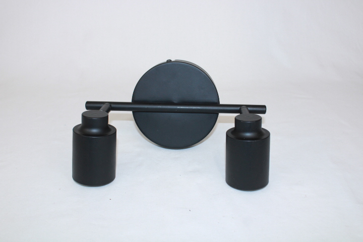 Applique murale noire- 2 spots orientables - Photo 1