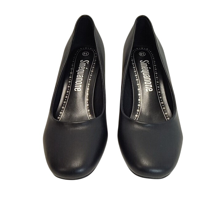 Escarpins NOIR Femme motif Uni A enfiler" SINEQUANONE" pointure 38  -  reconditionné disponible sur Label Emmaüs
