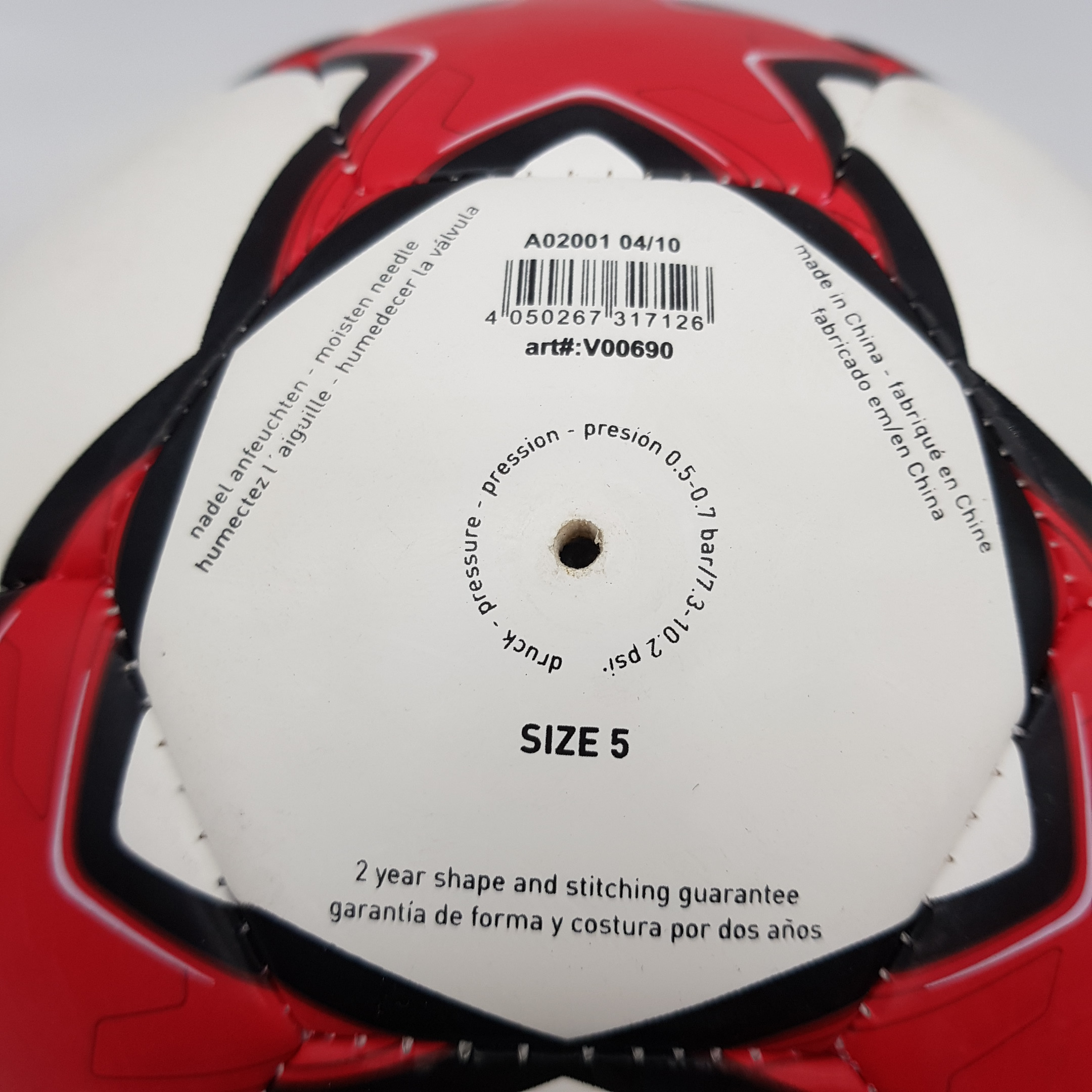 Voir photo 4 de Ballon de foot, Adidas Finale Champions League (lot 3) Ballon de foot, Adidas Finale Champions League (lot 3) Très bon état - Vue 4 -