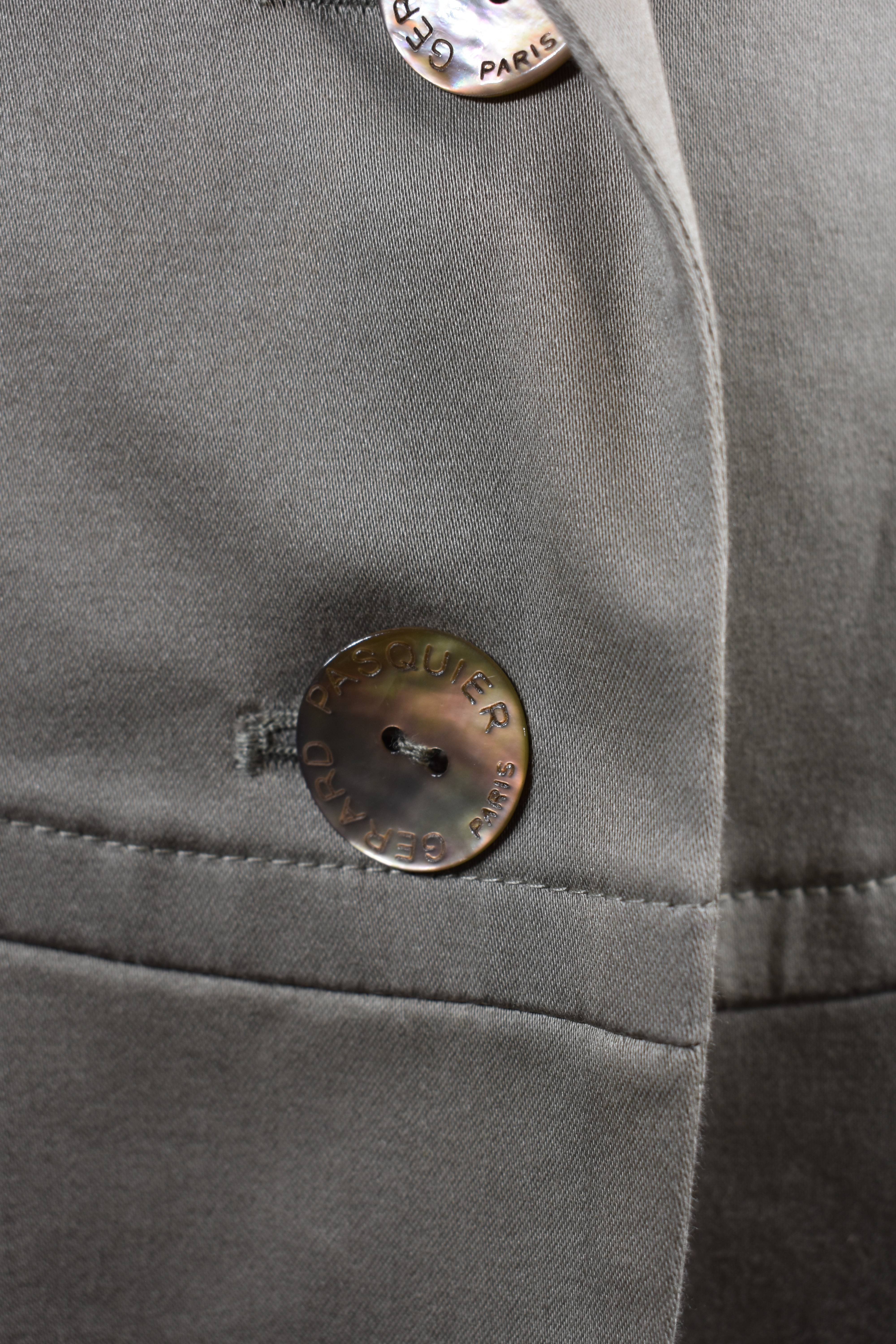 Veste femme Gérard Pasquier, taille 44 couleur beige-kaki. - Photo 4