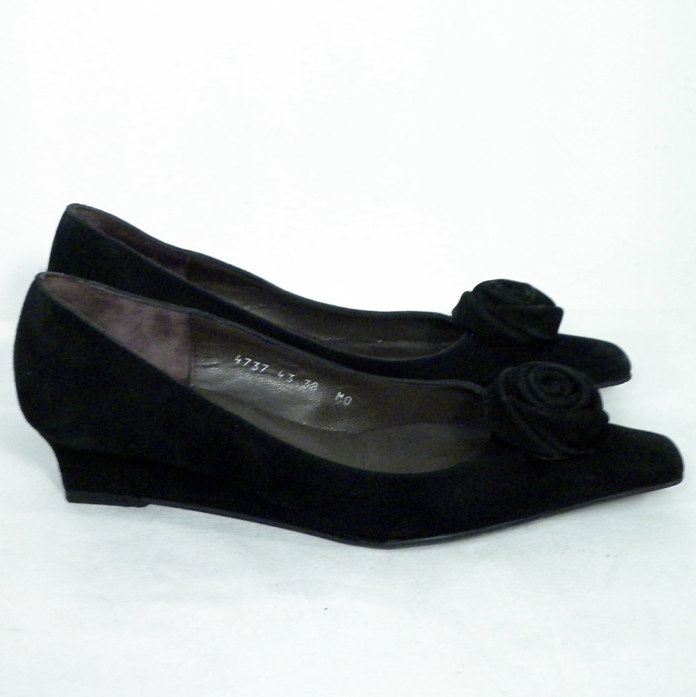 Escarpins Noirs Daim MINELLI Pointure 38.  - Vue 3 - 