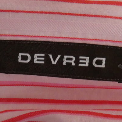 Chemise rose à rayures rouges - homme - Devred - taille S - Photo 3