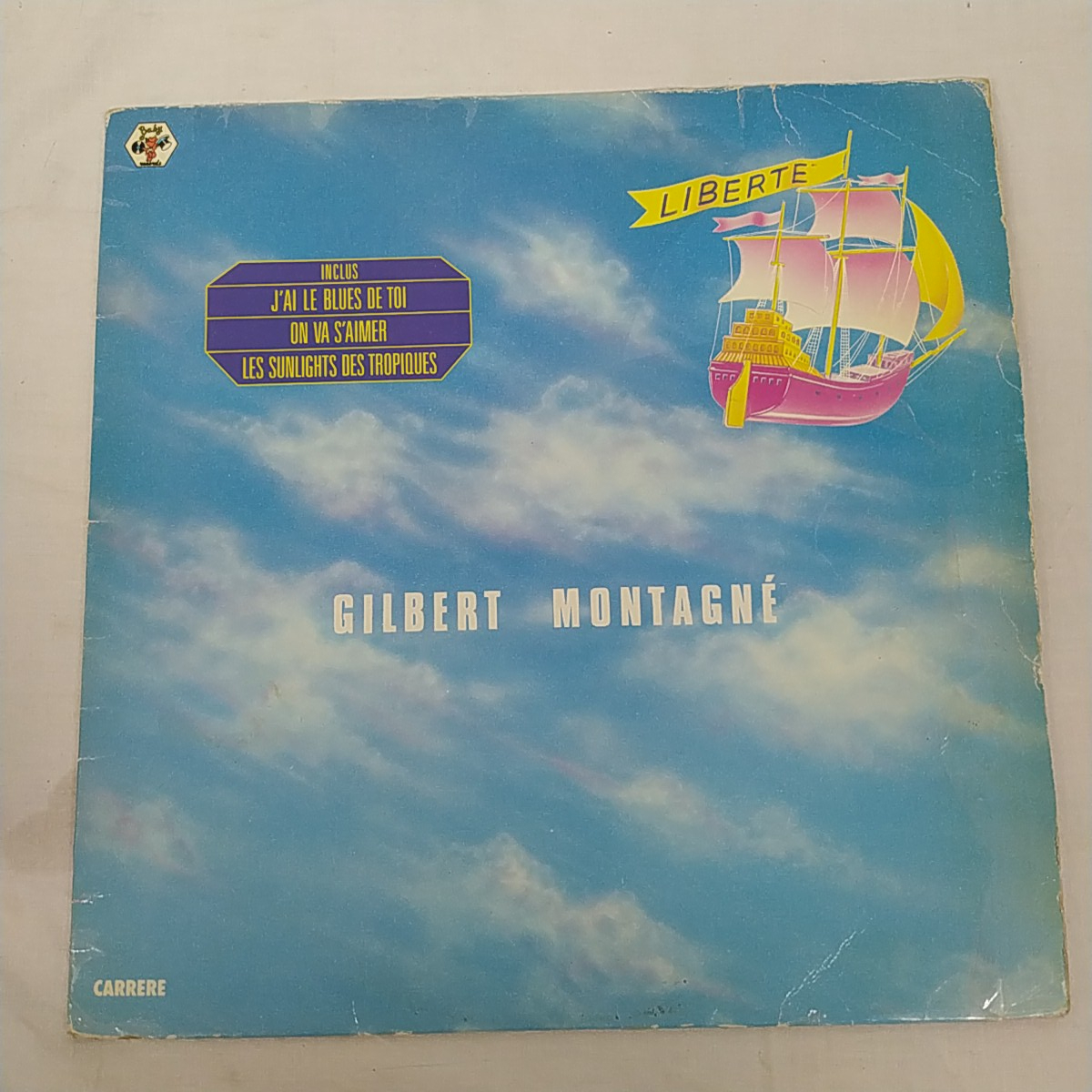 Vinyle 33 tours de Gilbert Montagné - Liberté Bon état -  reconditionné disponible sur Label Emmaüs