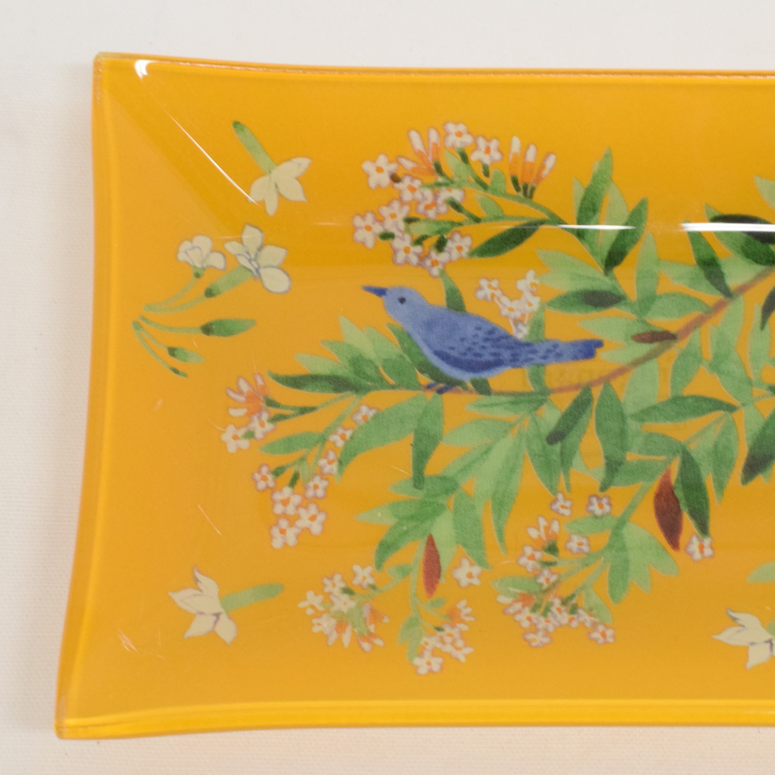 Porte savon en verre coloré Fragonard Parfumeur modèle jasmin - Photo 2