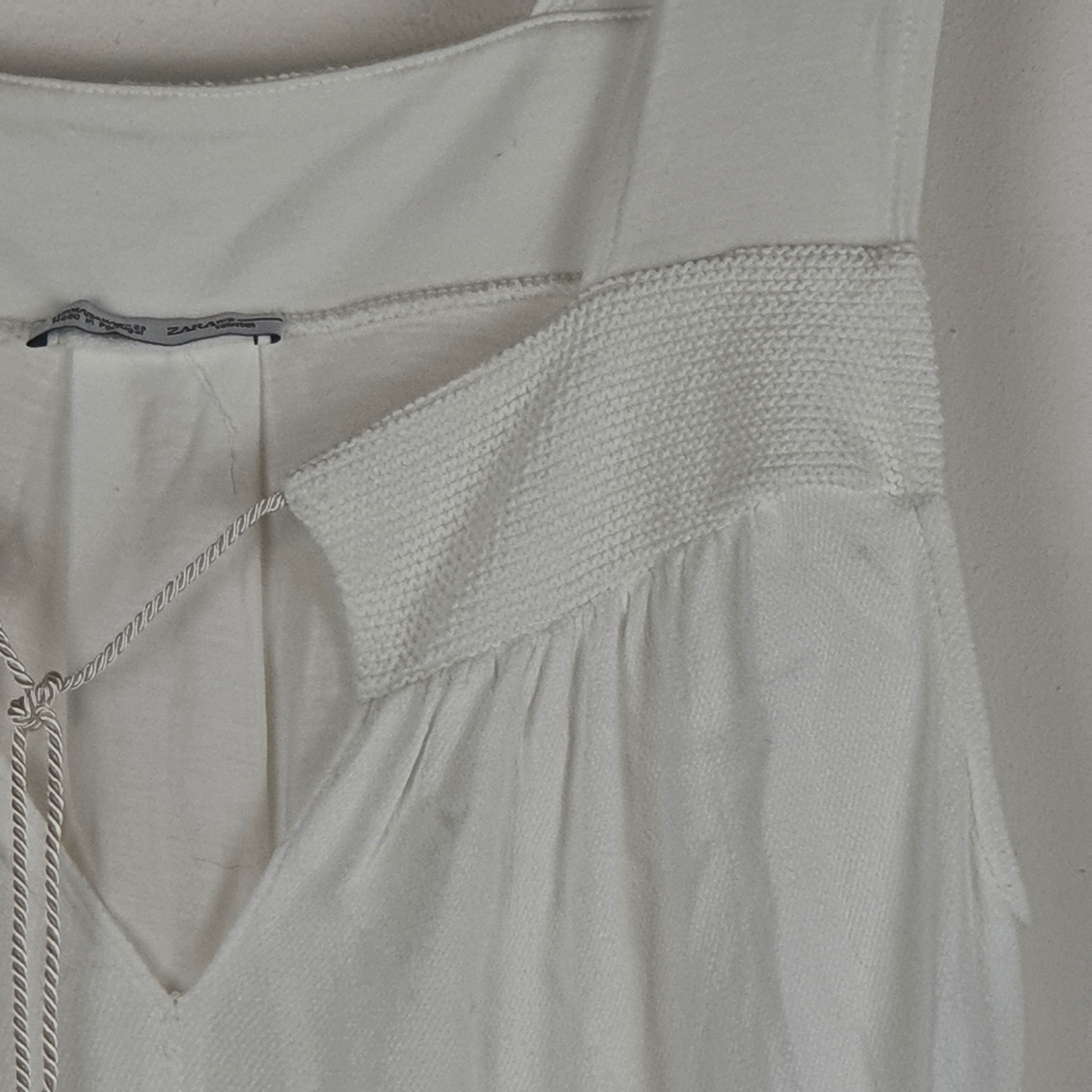 Top Blan sans manche - Zara - M - Photo 2