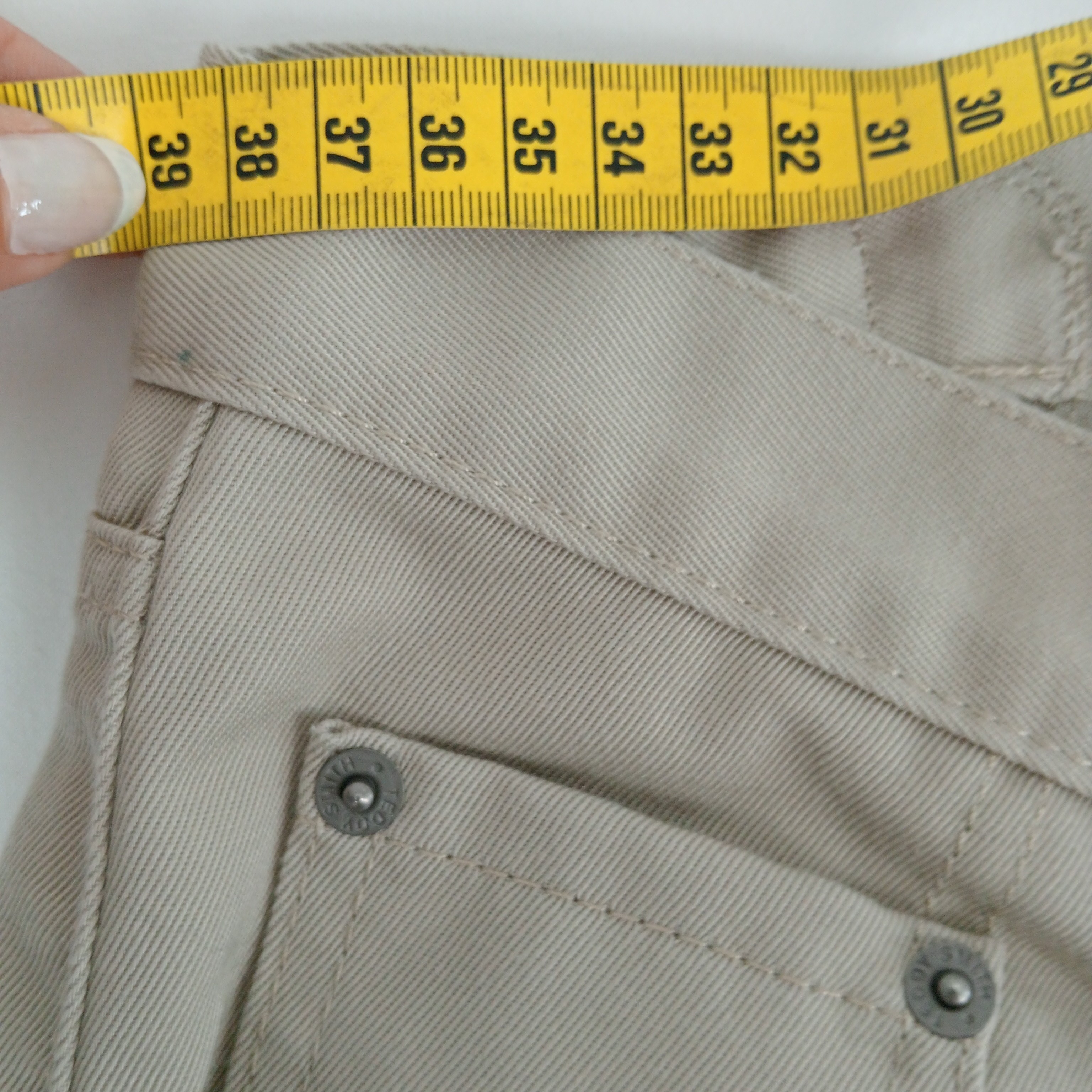 Jean homme de la marque Teddy Smith coupe longue de couleur jaune chamois taille M (38) - Photo 5
