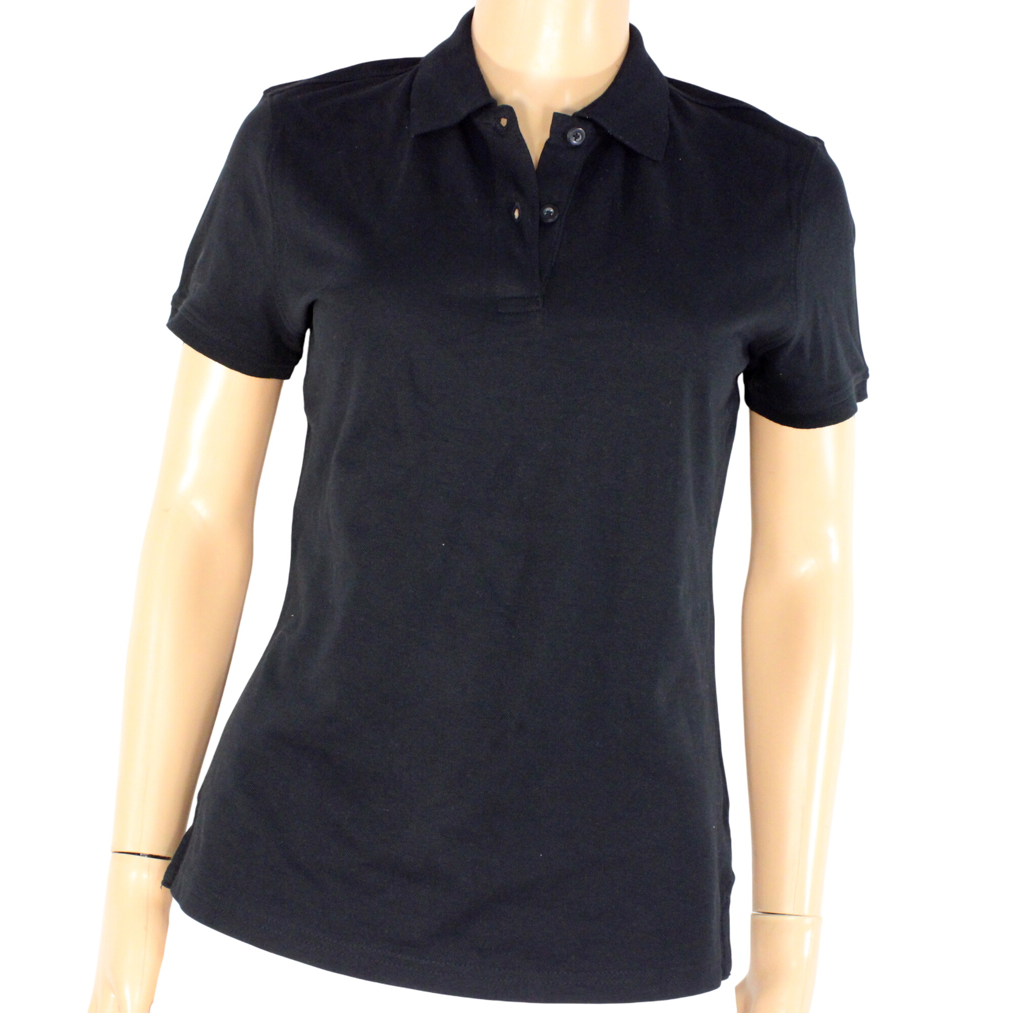 Polo Femme Noir en Coton Organique Taille S - Photo 0