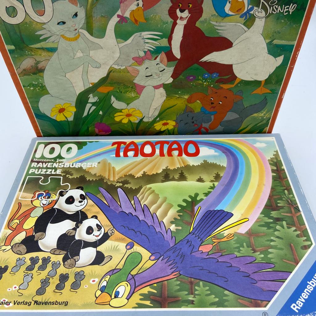 Lot 2 puzzles enfants - Aristochats et Taotao Bon état -  reconditionné disponible sur Label Emmaüs