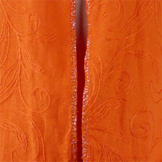 Veste fluide orange imprimée - Femme -MADE WITH LOVE - Taille TU - Photo 2