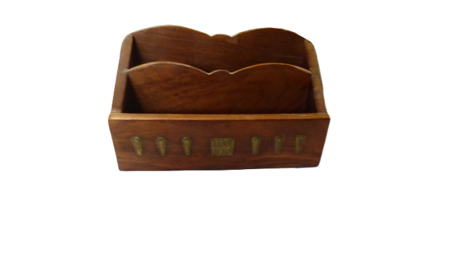 Lot porte courrier et coffret en bois Naf Naf - Photo 1