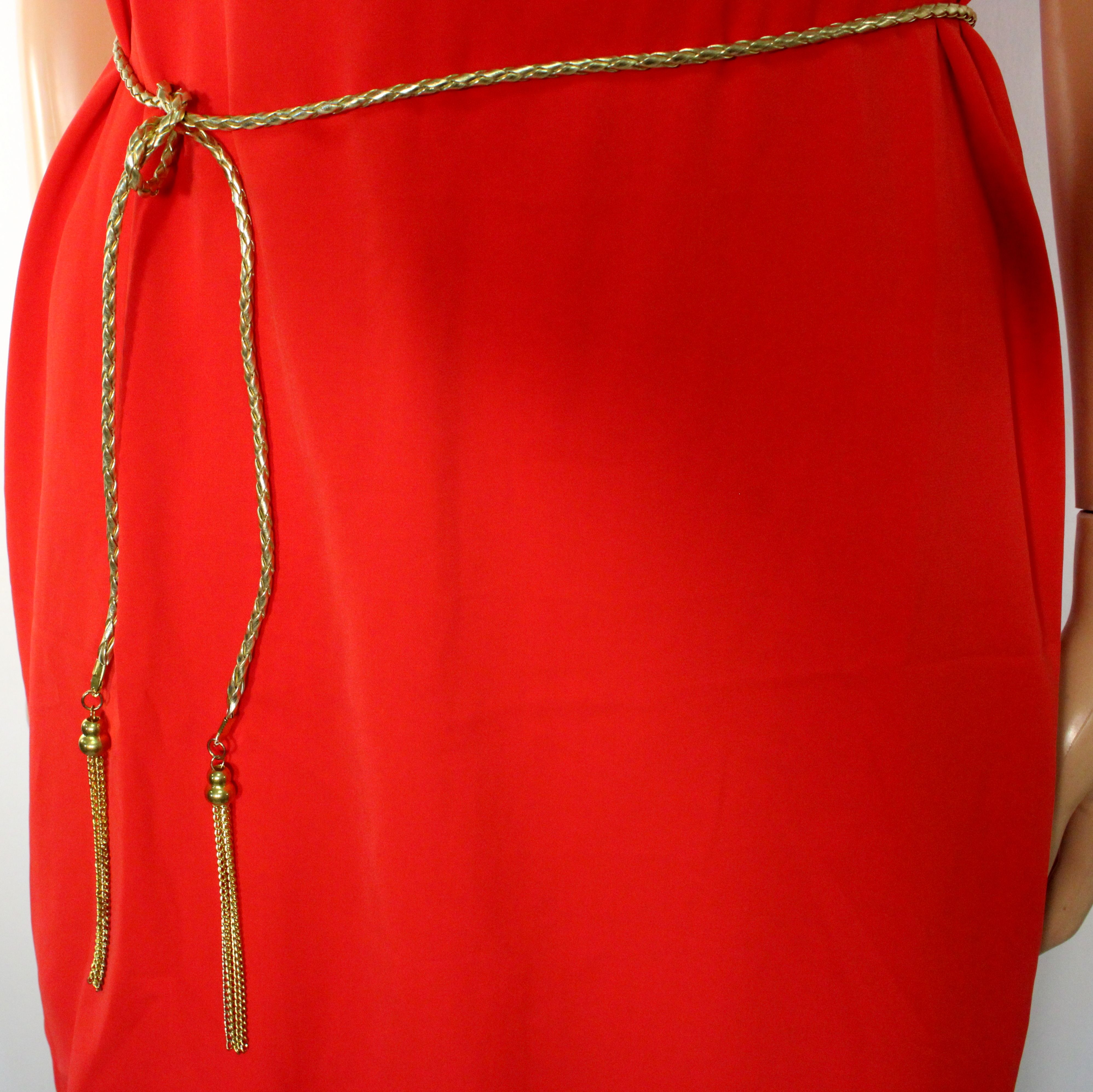 Robe Rouge & Dorée EMMA ELLA Taille M Comme neuf - Vue 6 - 