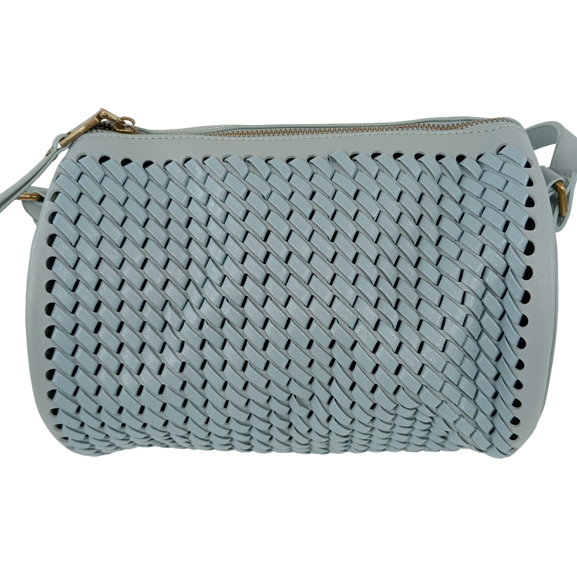 Sac bandoulière femme sans marque indiquée de couleur gris bleu lanière réglable - Photo 0