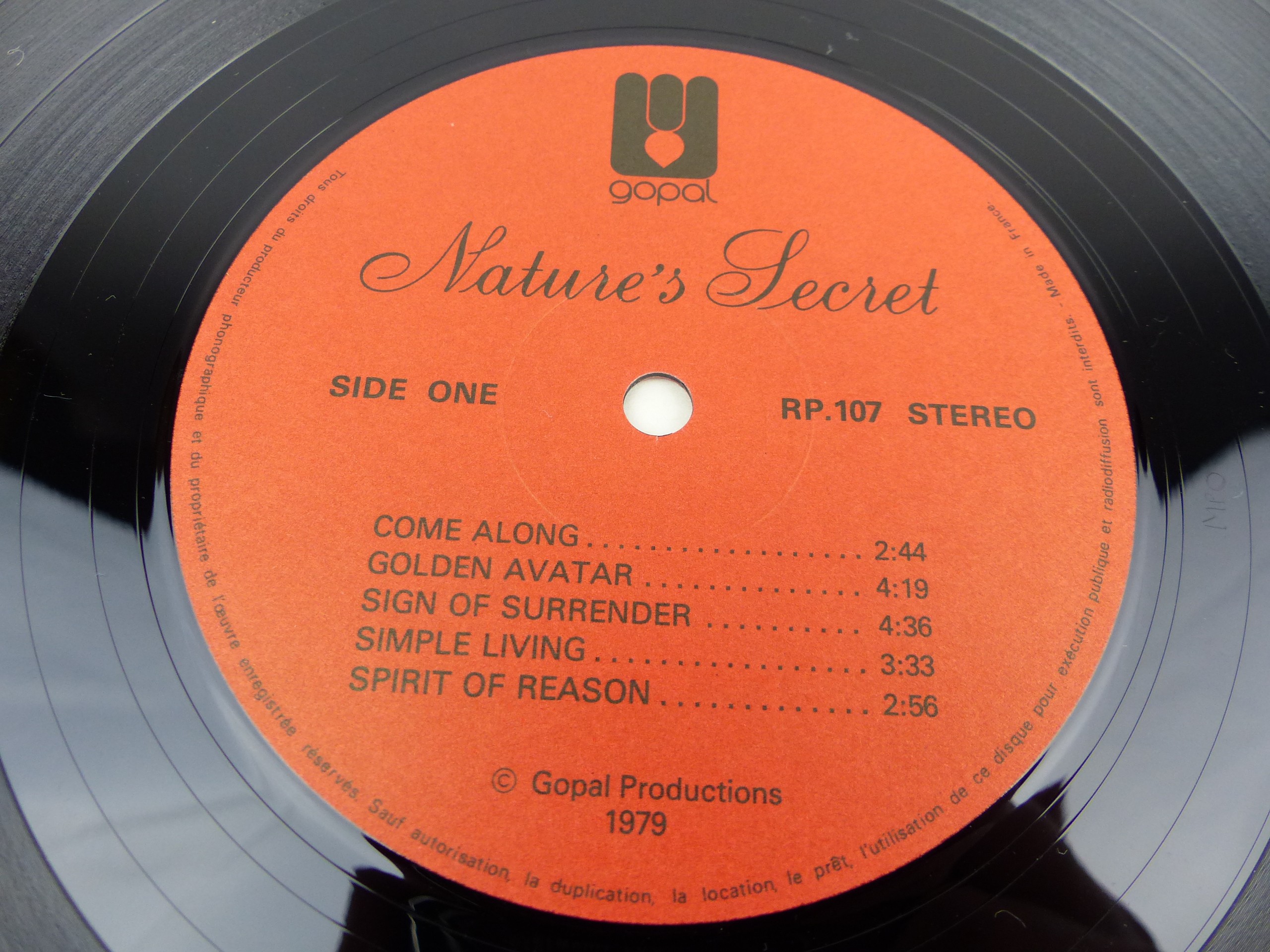 Voir photo 4 de Vinyle 33 tours Nature’s Secret album ambient folk 1979 Vinyle 33 tours Nature’s Secret album ambient folk 1979 État correct - Vue 4 -