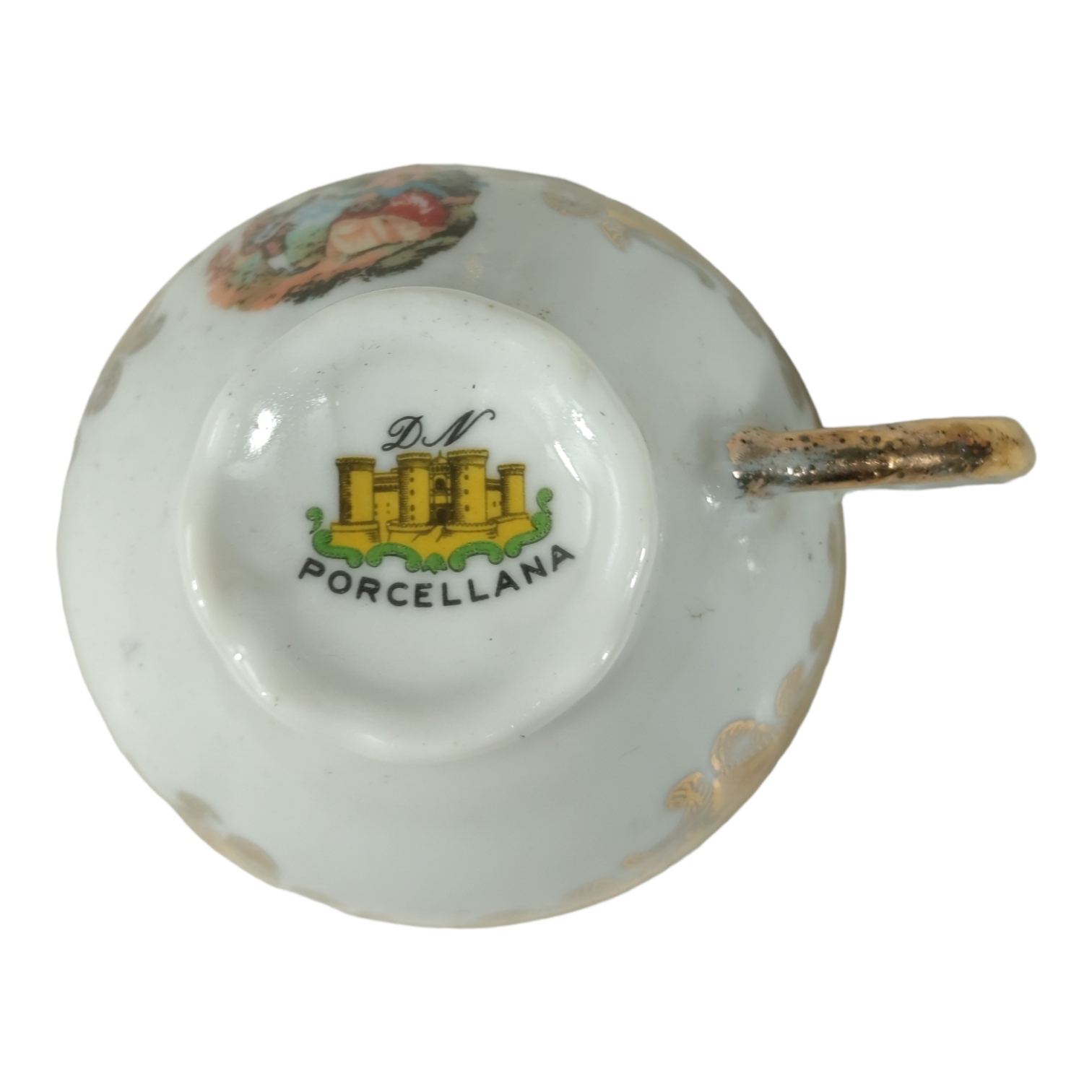 Service à café porcelaine fine "DN Porcellana" origine Espagne Bon état - Vue 6 - 