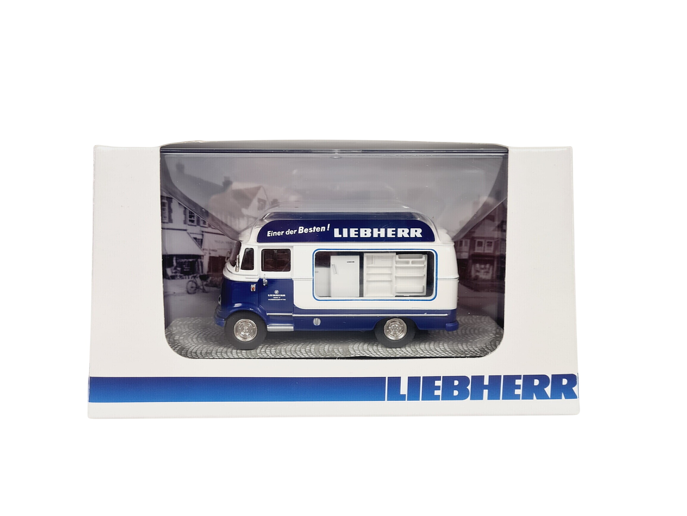 Voiture à collectionner - Mercedes L319 1/43 - L319 Publicité Liebherr - NZG-Modelle GmbH / Premium ClassiXXS - Comme neuf sur Label Emmaüs