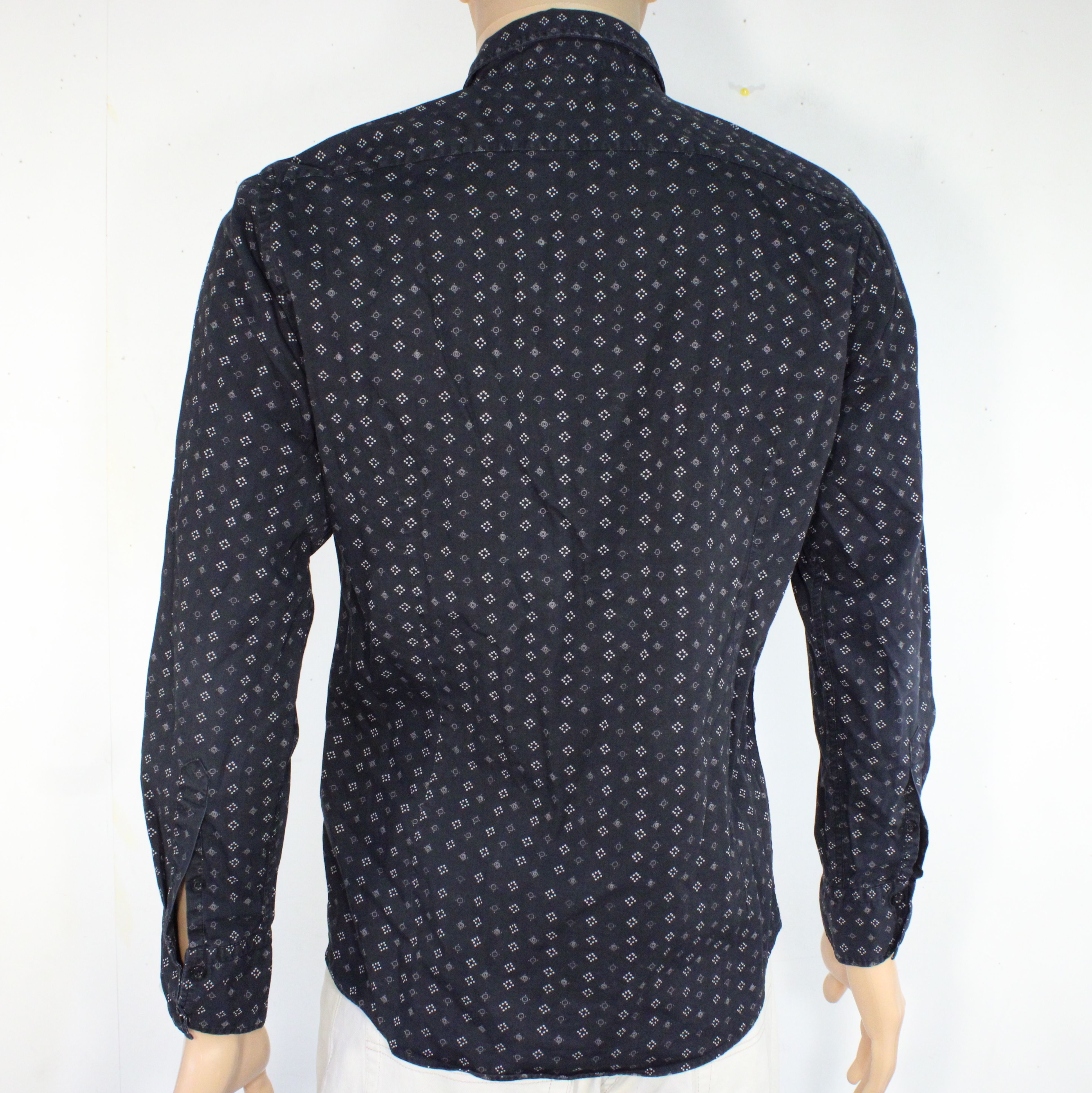 Chemise Homme Noir à Motifs BONOBO Taille L - Photo 1