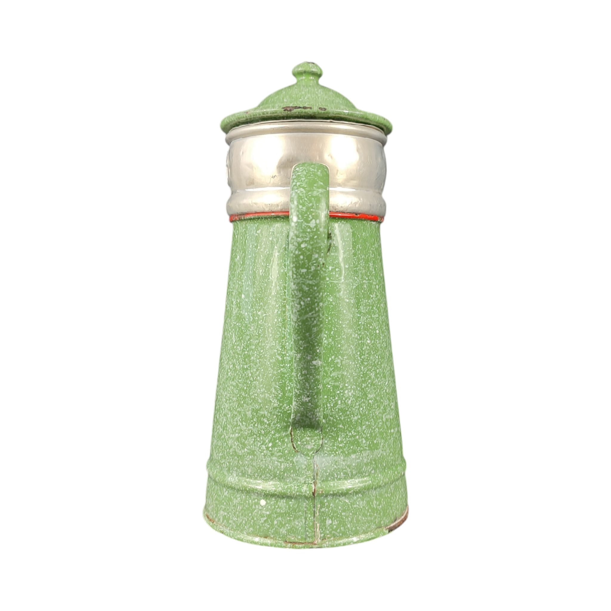 Très ancienne cafetière en tôle émaillée - pour la décoration!  - Vue 3 - 