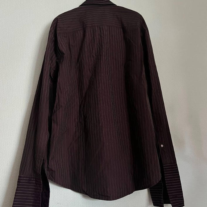 Chemise à rayures Kenzo violet, homme T44 - Photo 1