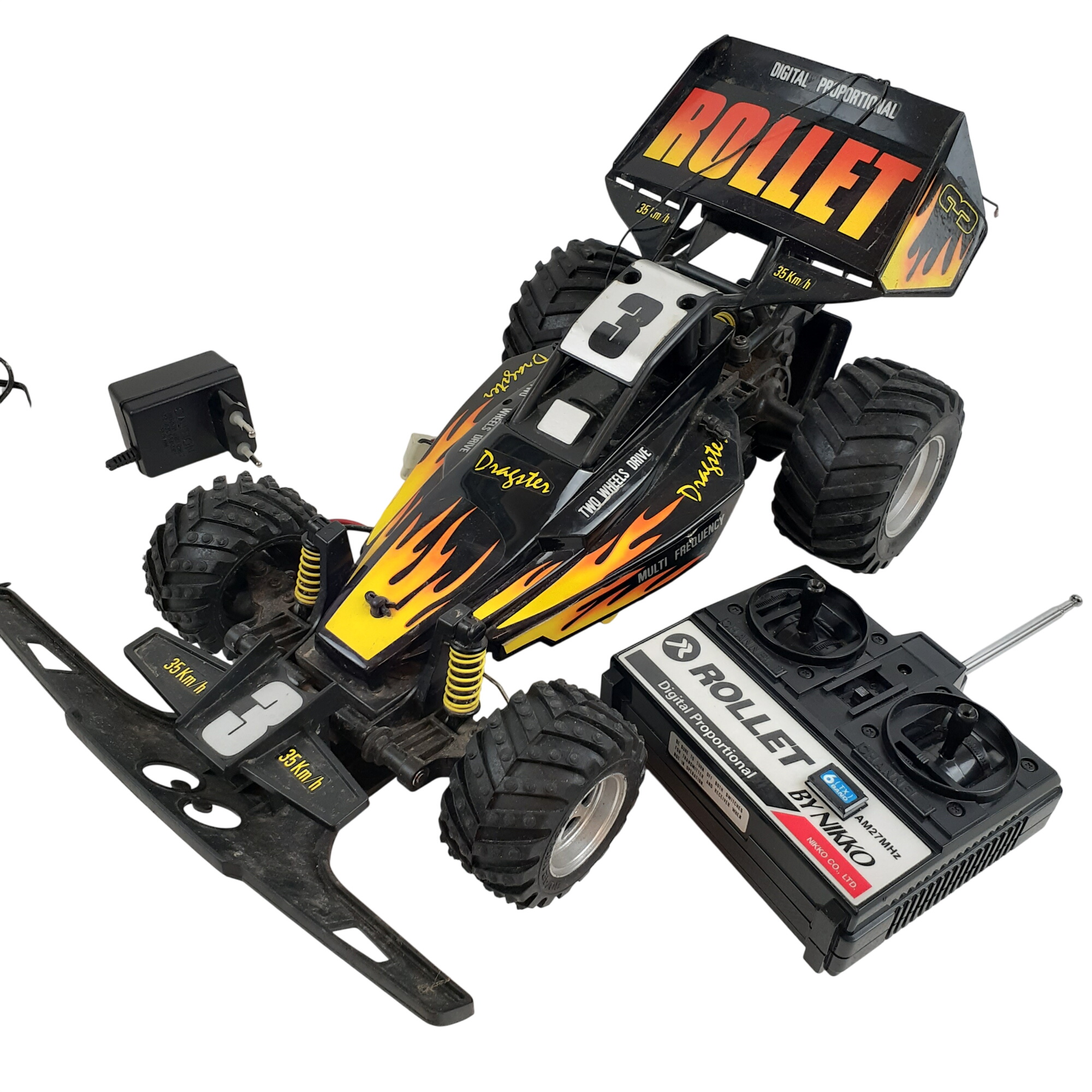 BUGGY DRAGSTER échelle 1/14 NIKKO Bon état -  reconditionné disponible sur Label Emmaüs