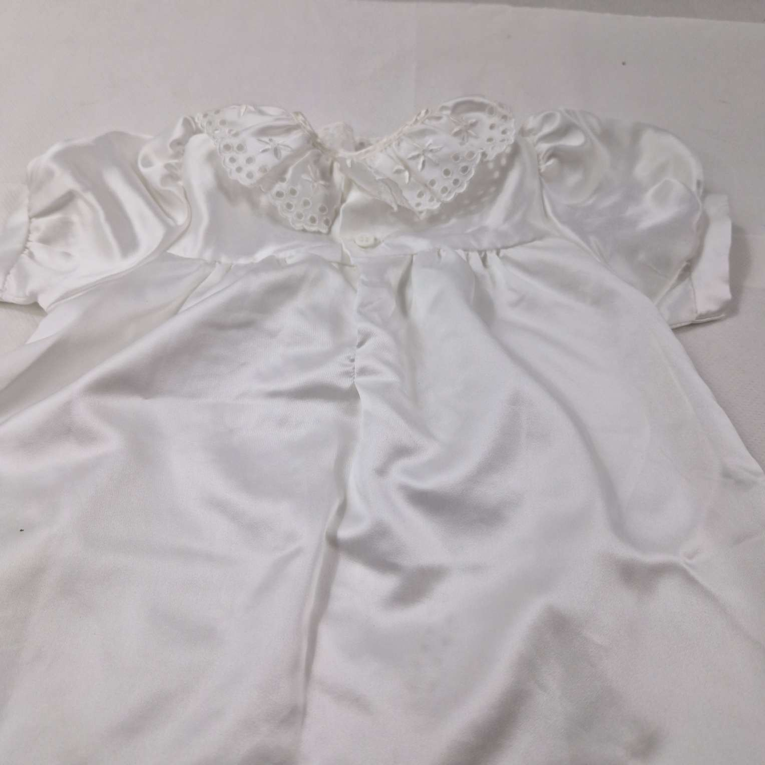 Petite Robe de baptéme blanche Bon état - Vue 7 - 