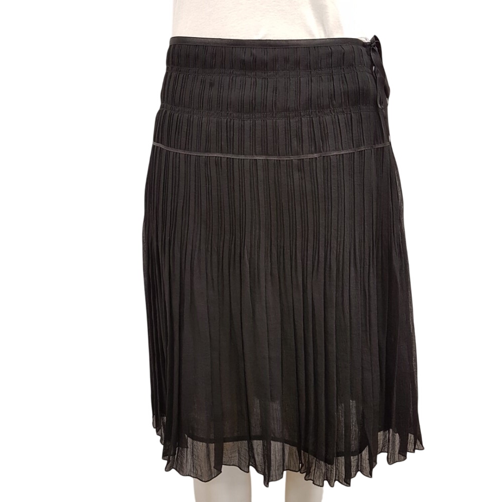 Jupe de fêtes plissée noire - ALAIN MANOUKIAN - taille 44 - Photo 0