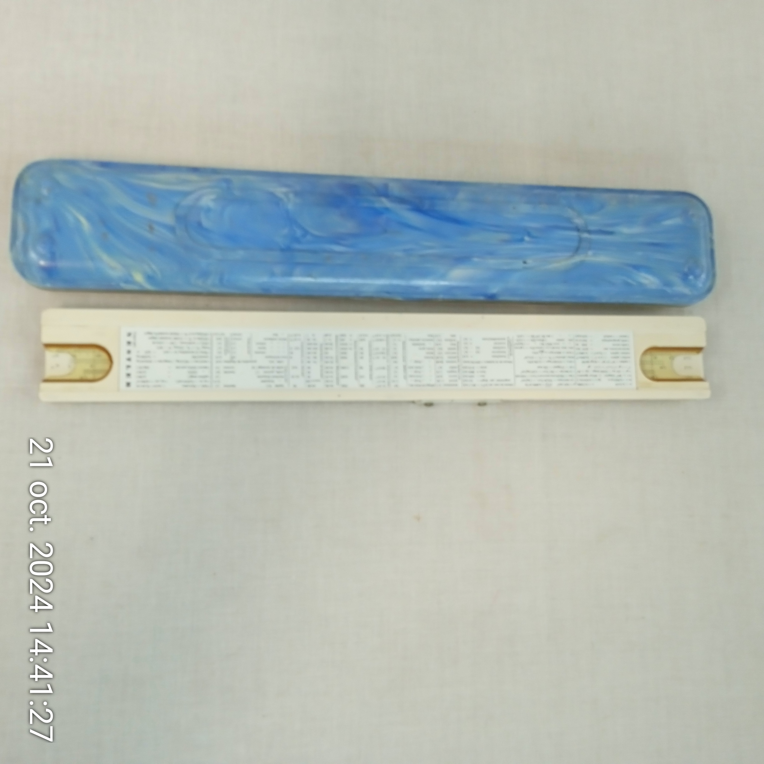 Ancienne règle à calculer NESTLER Darmstadt Nr 0210 avec son étui d'origine - Bon état - Photo 4