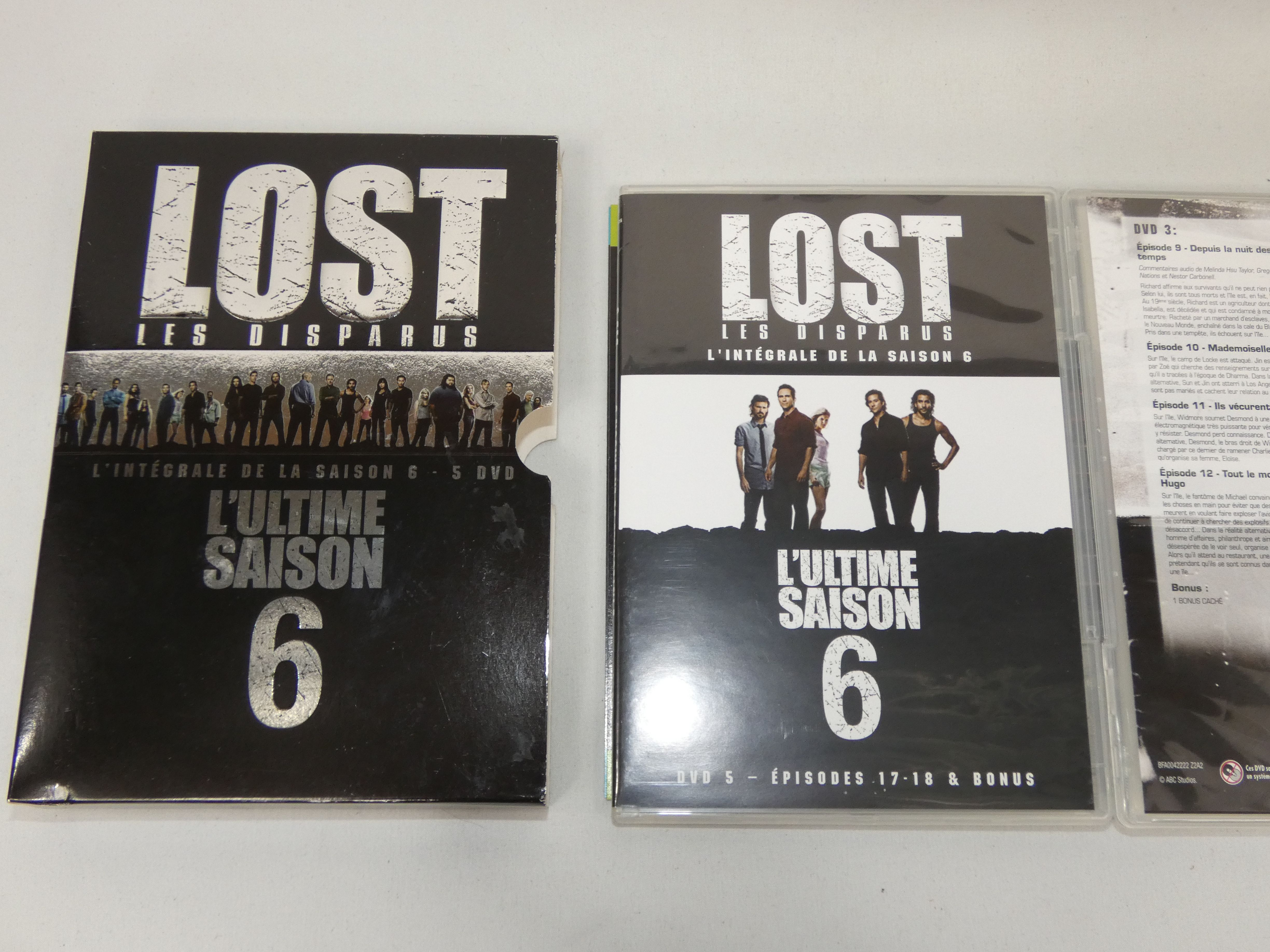 "LOST Les Disparus" l'intégrale de la série en 6 saisons 6 coffrets en DVD J.J. ABRAMS - Très bon état - Photo 2