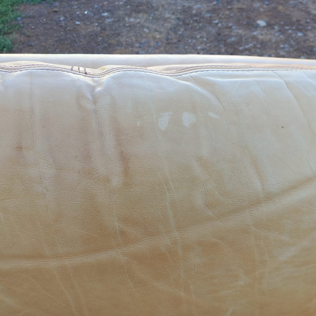 Canapé 3 Places en Cuir Design Gérard Guermonprez - État correct - Photo 17