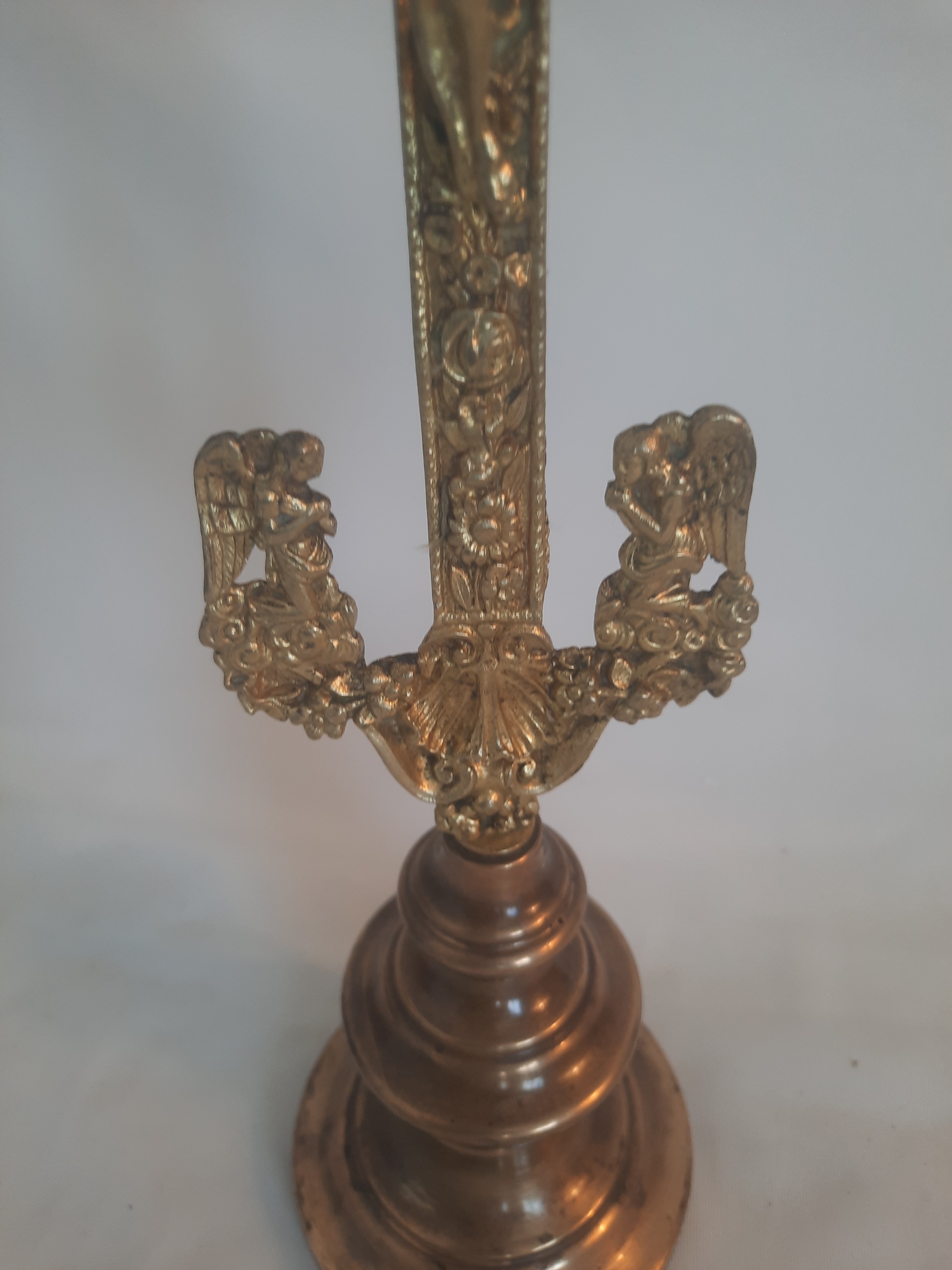 Crucifix antique, croix religieuse, bronze - Photo 4