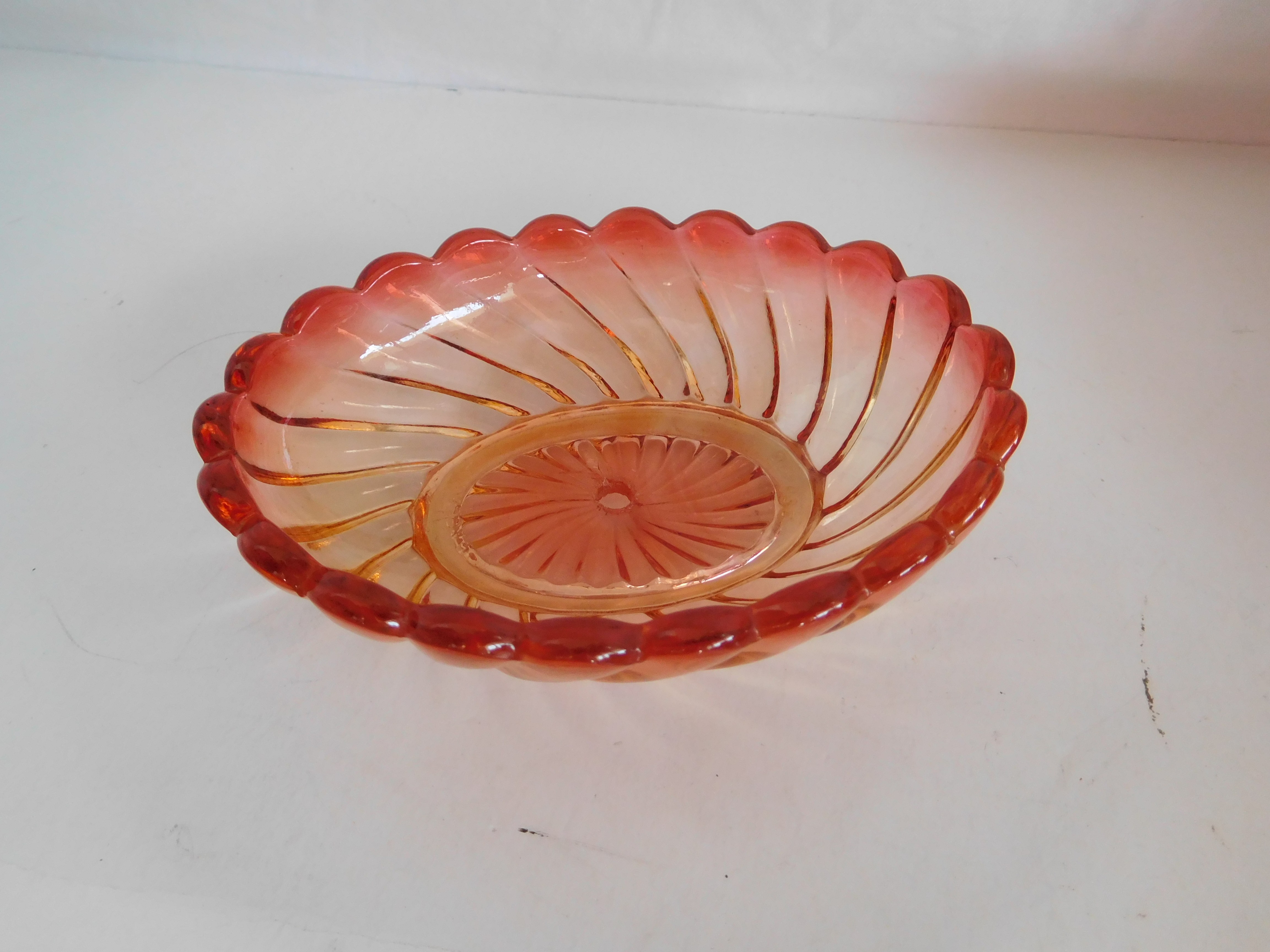 Garniture De Toilette BACCARAT Cristal Rose Ambré - 8 Pièces Rares°° - Photo 13