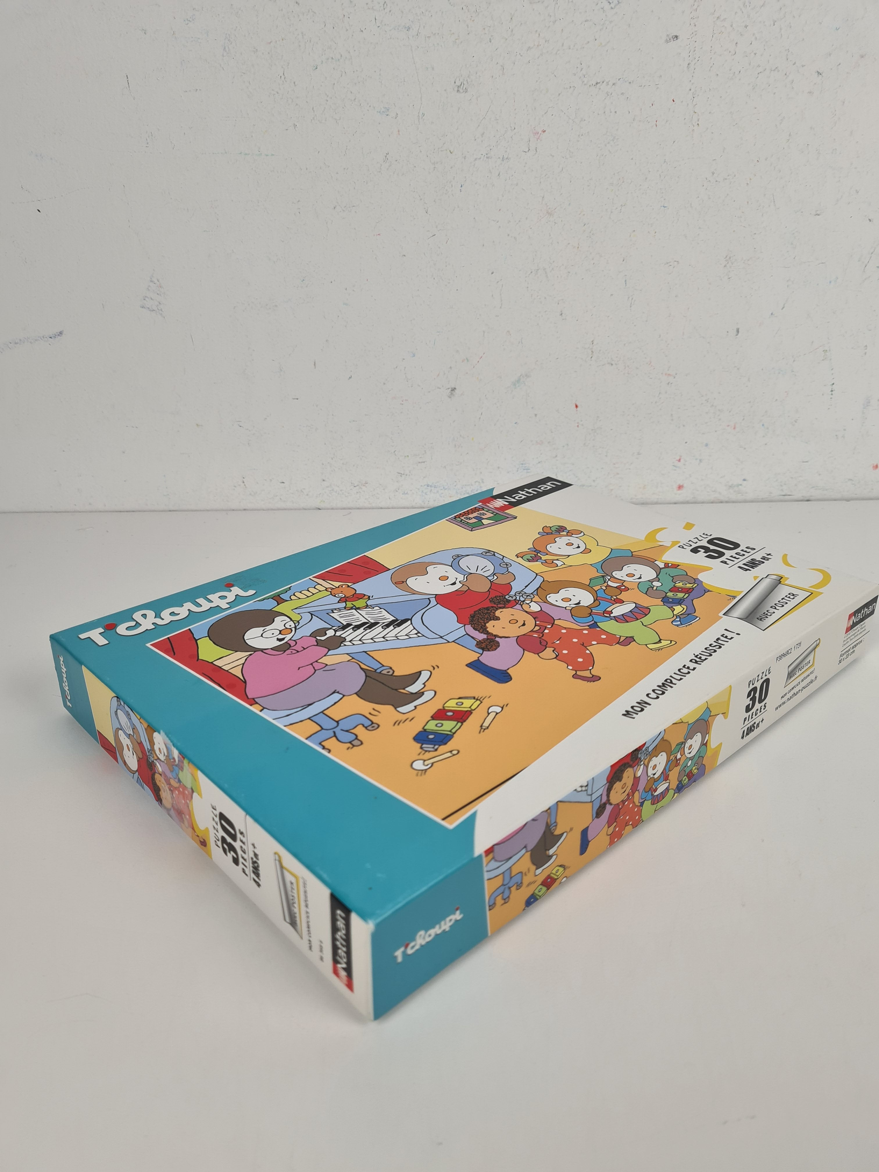 Puzzle 30 pièce - T'choupi fait de la musique avec poster - Nathan - +4 ans - Photo 4